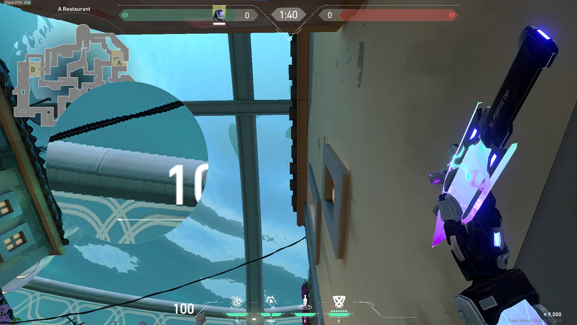 KAY/O Zero_Point on Pearl Attack Site A — step 2 of 3: Aim — line up the shot