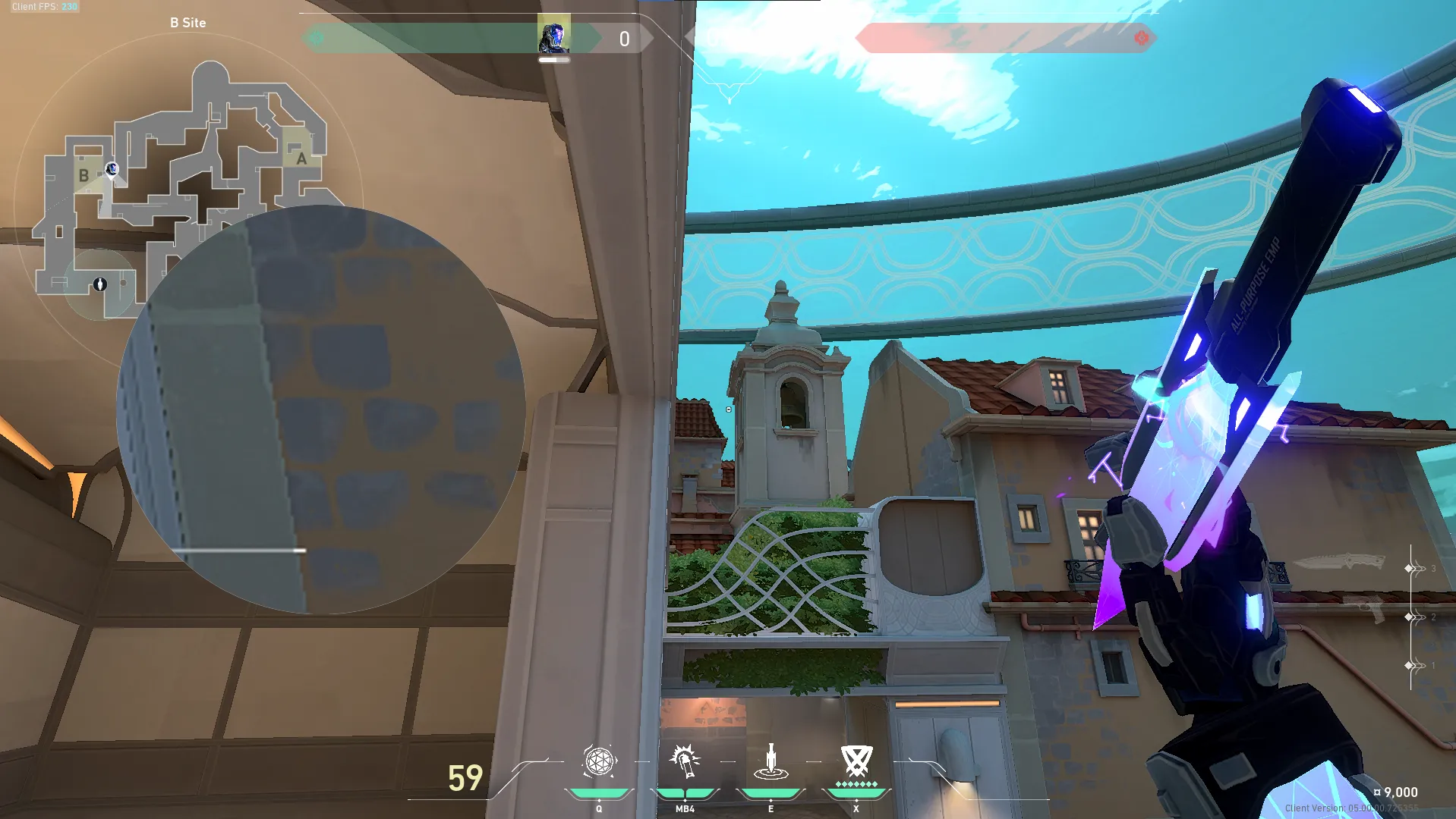 KAY/O Zero_Point on Pearl Defense Site B — step 2 of 3: Aim — line up the shot