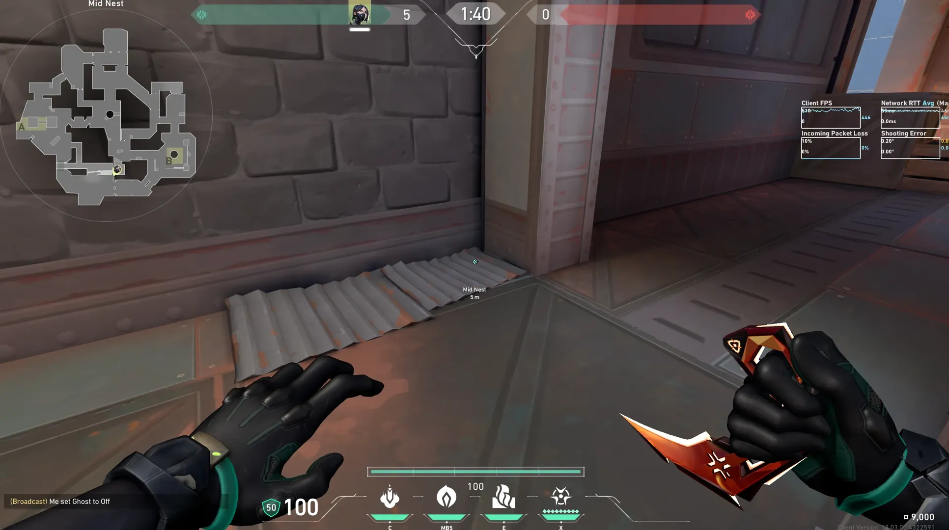 Viper Snake Bite on Breeze Defense Mid — step 1 of 3: Position — where to stand
