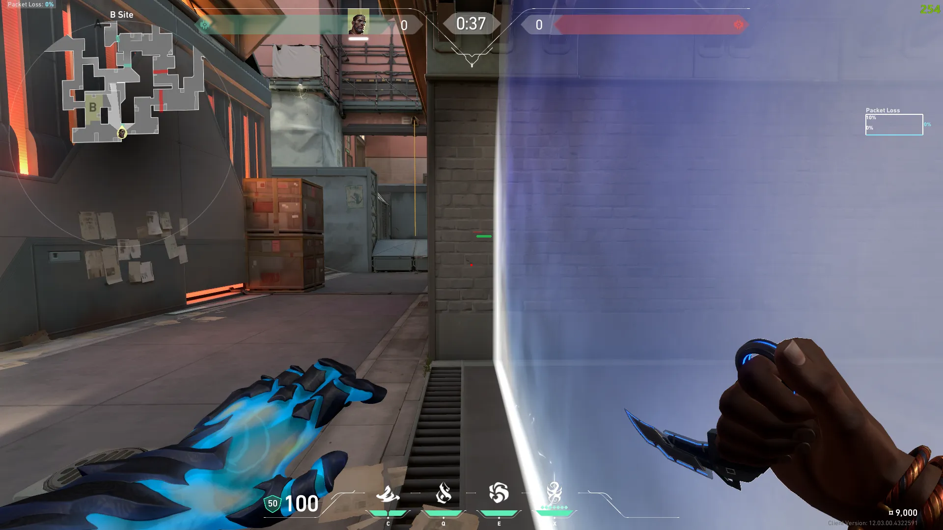 Veto Chokehold on Split Defense Site B — step 2 of 4: Aim — line up the shot