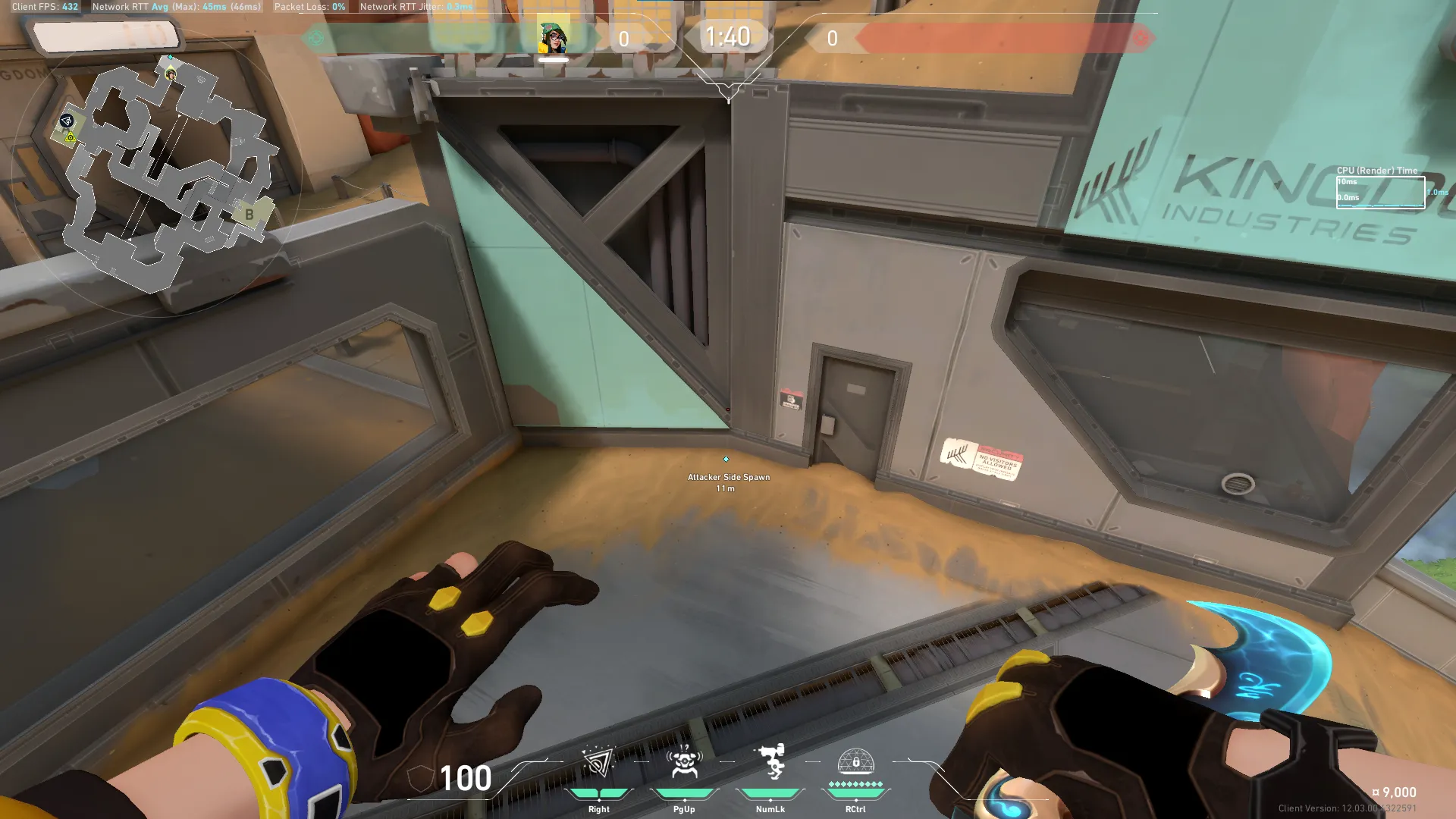 Killjoy Nanoswarm on Fracture Attack Site A — step 1 of 3: Position — where to stand
