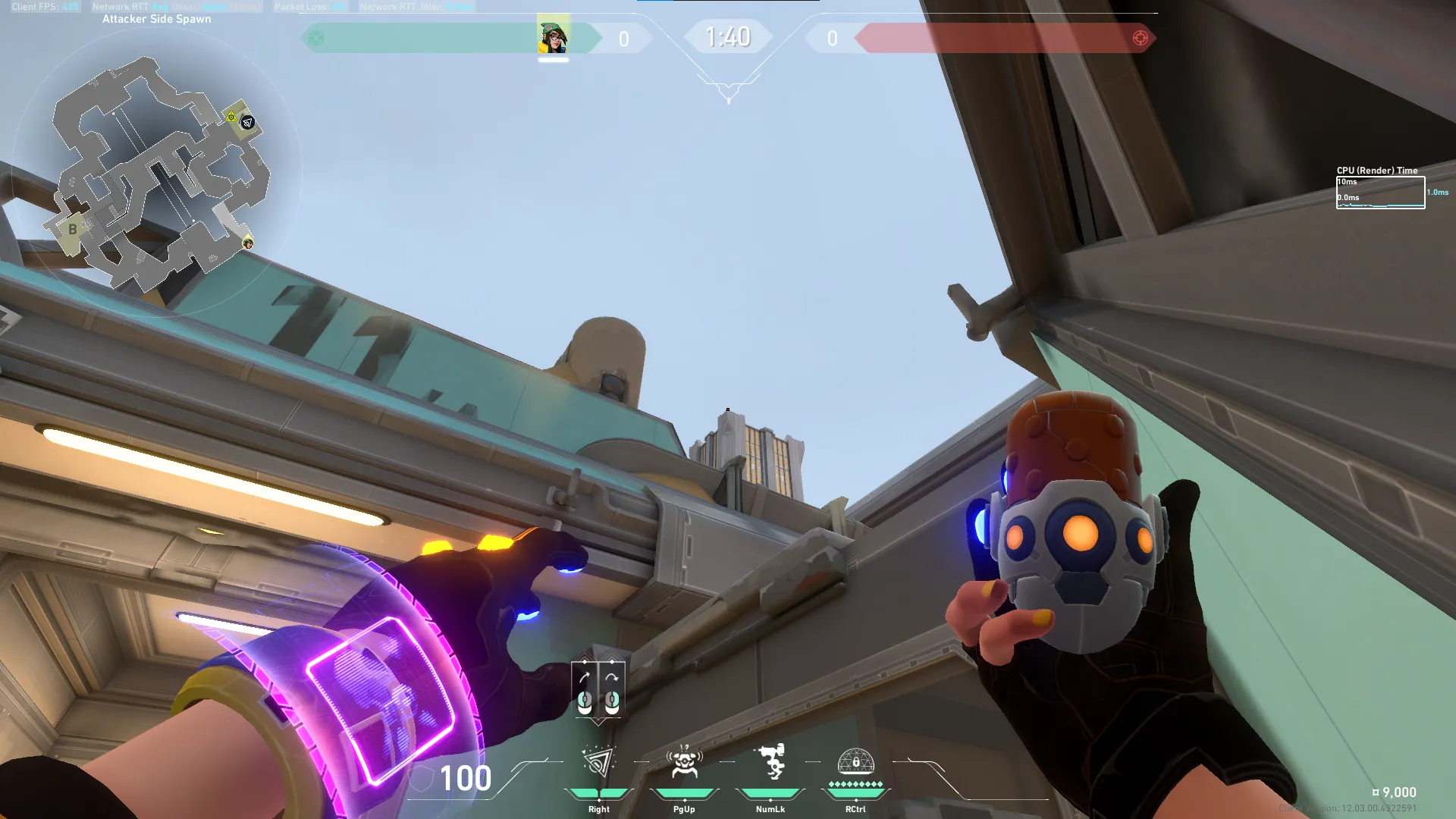 Killjoy Nanoswarm on Fracture Attack Site A — step 2 of 3: Aim — line up the shot