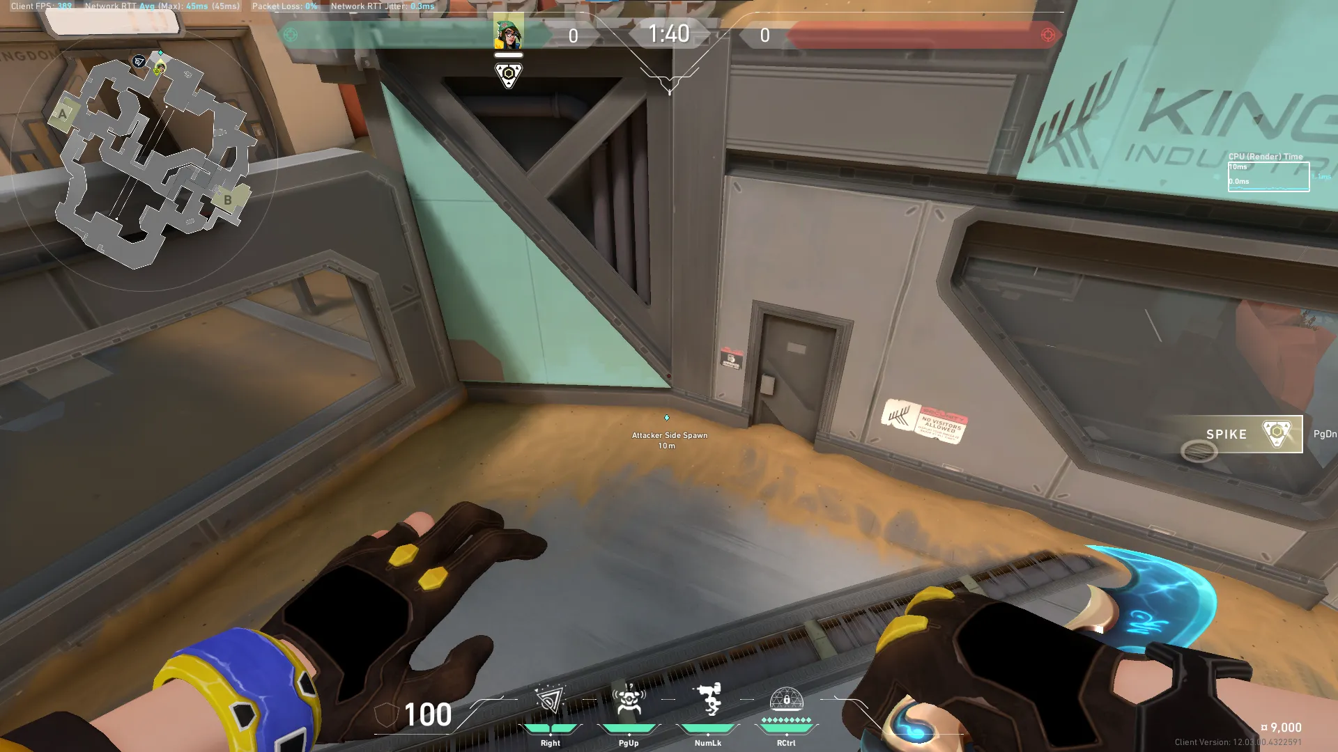 Killjoy Nanoswarm on Fracture Attack Site A — step 1 of 3: Position — where to stand