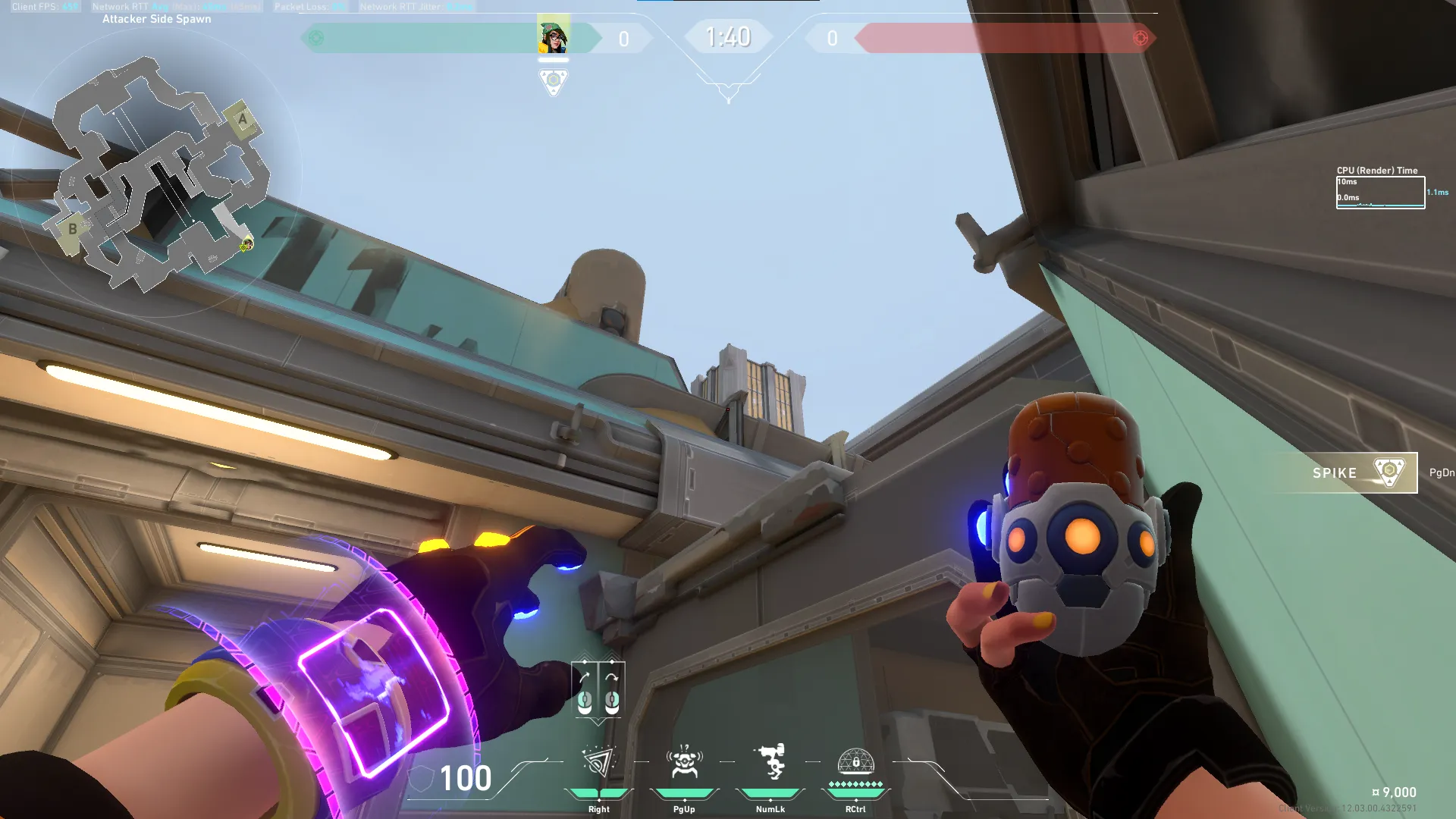 Killjoy Nanoswarm on Fracture Attack Site A — step 2 of 3: Aim — line up the shot