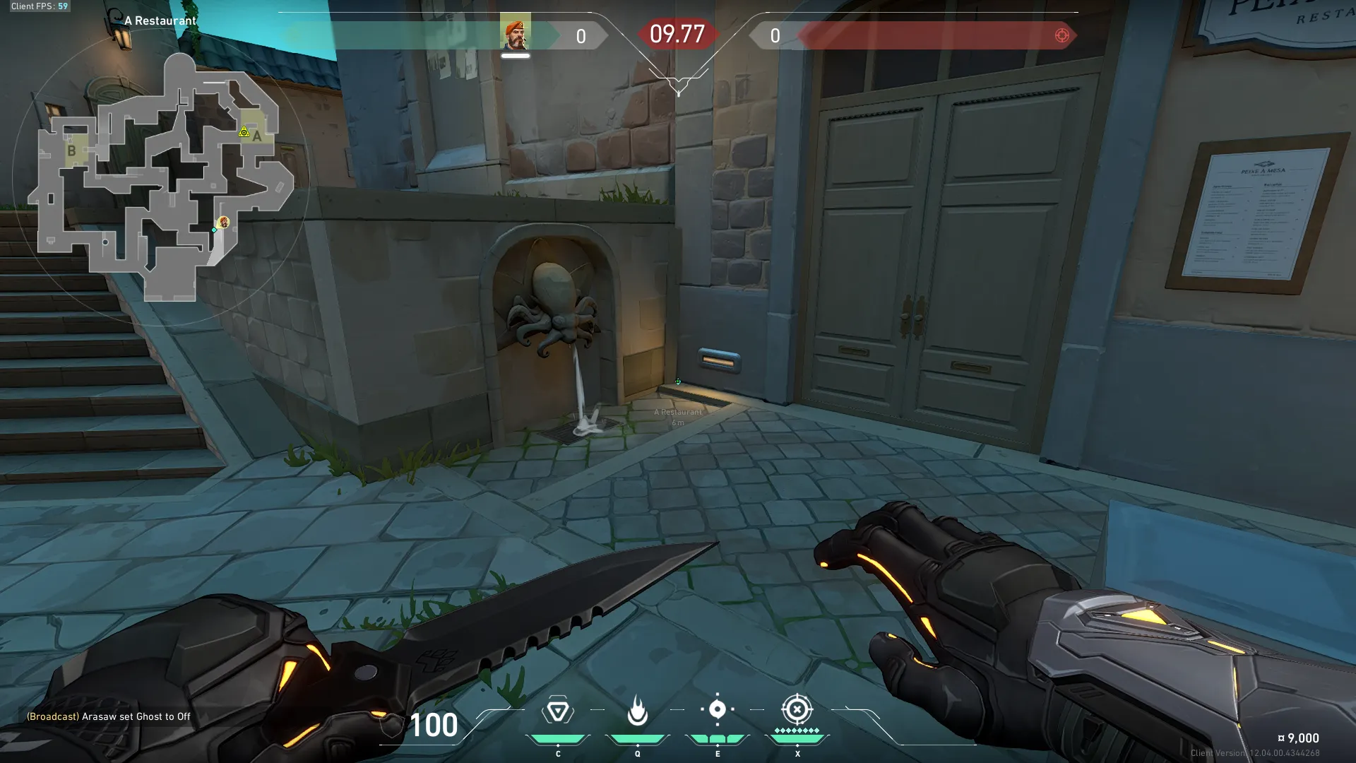 Brimstone Incendiary on Pearl Attack Site A — step 1 of 3: Position — where to stand