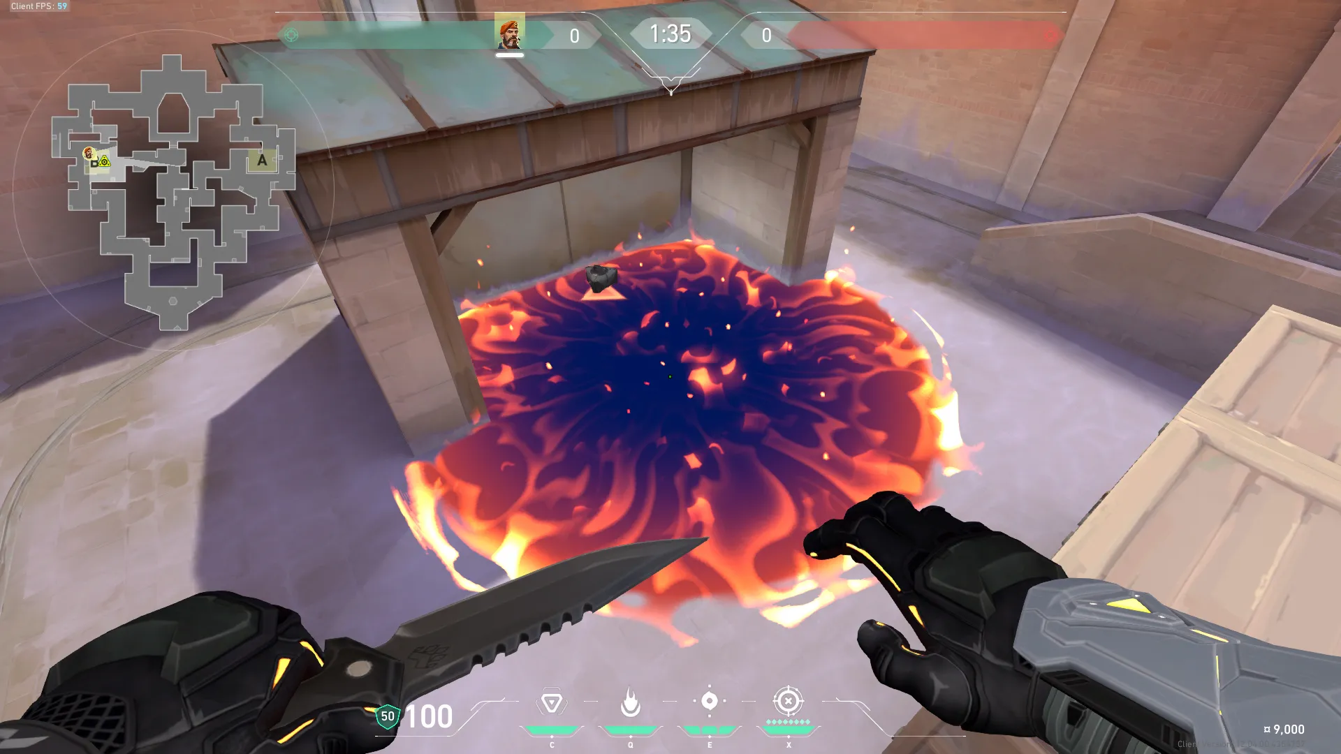 Brimstone Incendiary on Corrode Attack Site B — step 3 of 3: Result