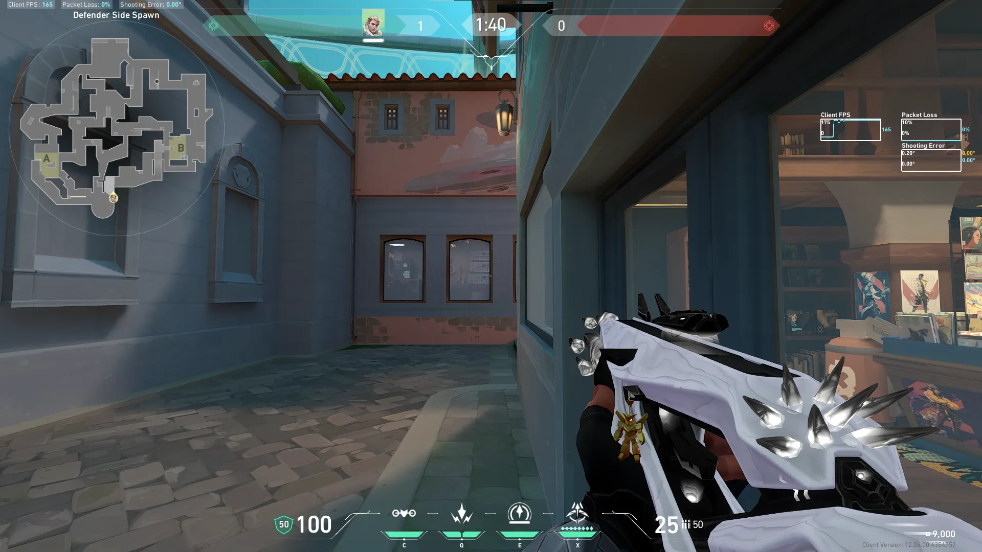 Sova Recon Bolt on Pearl Defense Site A — step 1 of 4: Position — where to stand