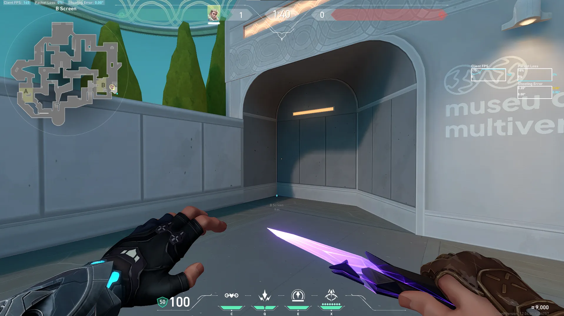 Sova Recon Bolt on Pearl Defense Site A — step 1 of 4: Position — where to stand