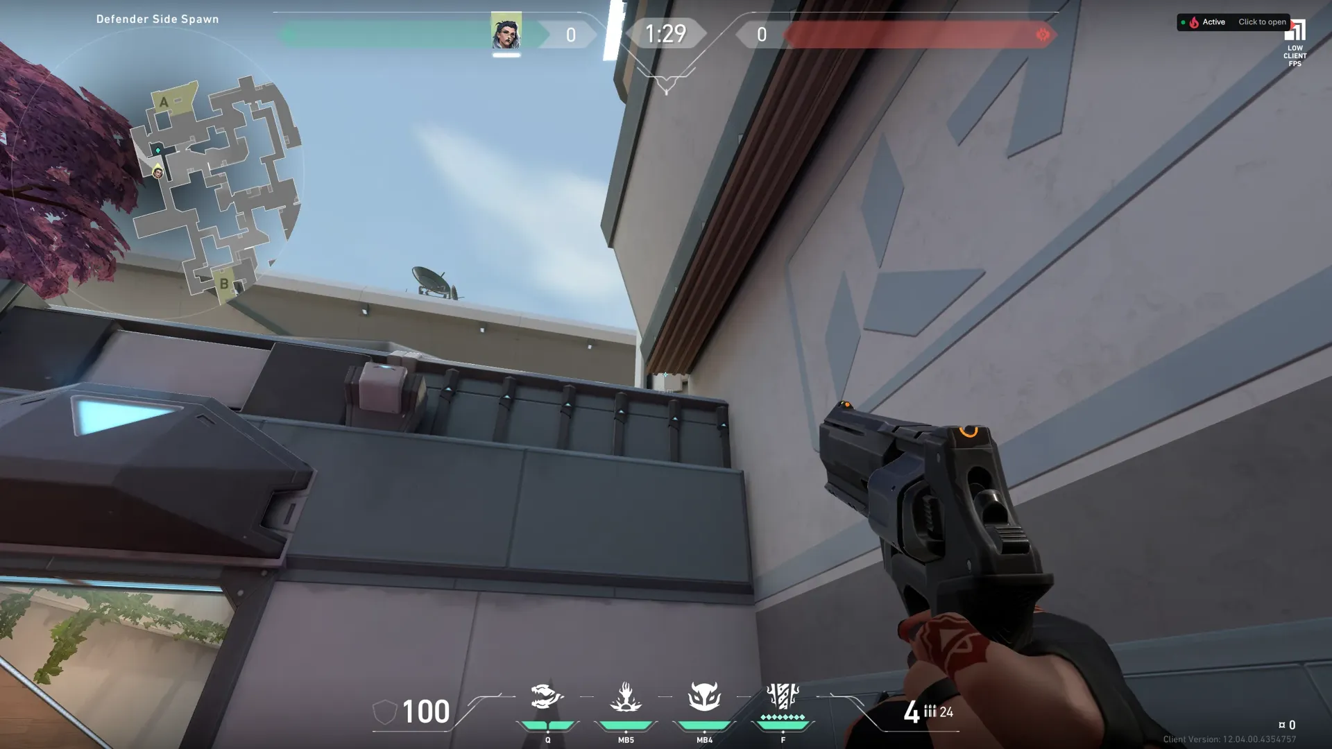 Fade Haunt on Split Defense Site A — step 2 of 3: Aim — line up the shot