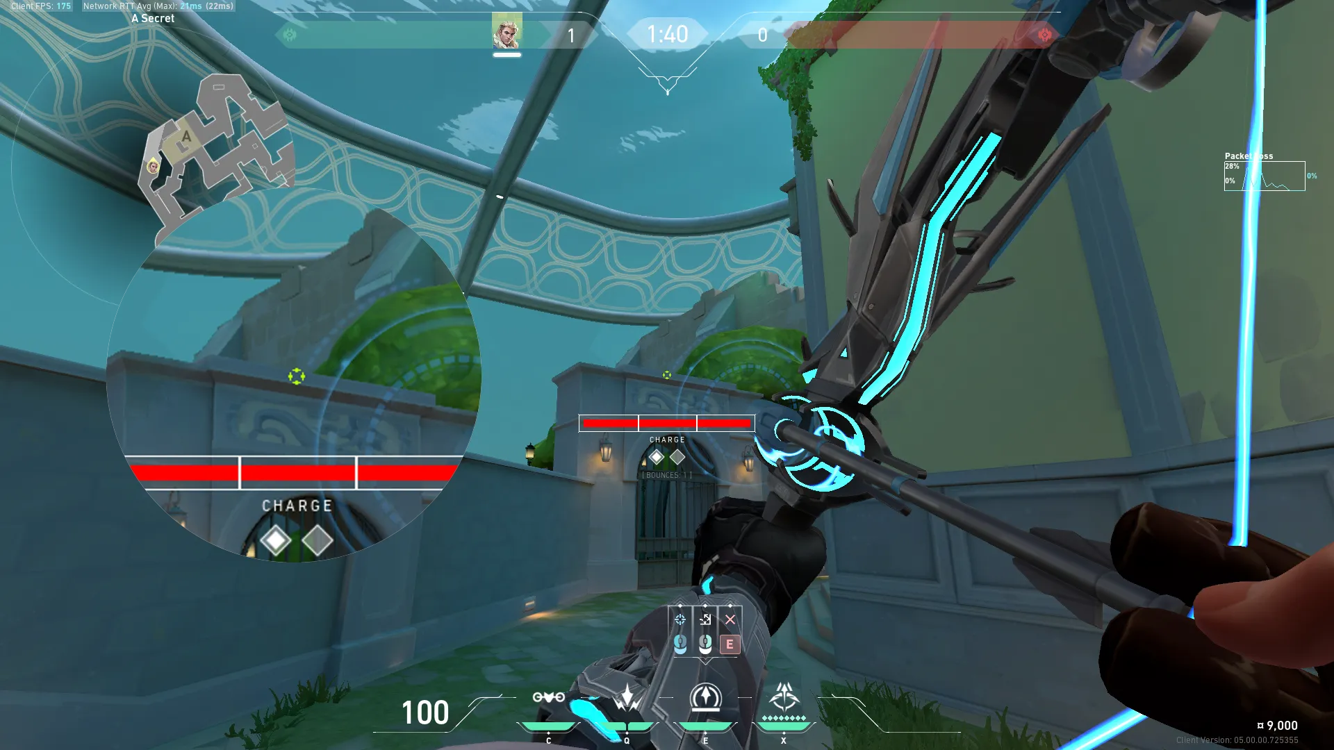 Sova Recon Bolt on Pearl Defense Site A — step 2 of 3: Aim — line up the shot