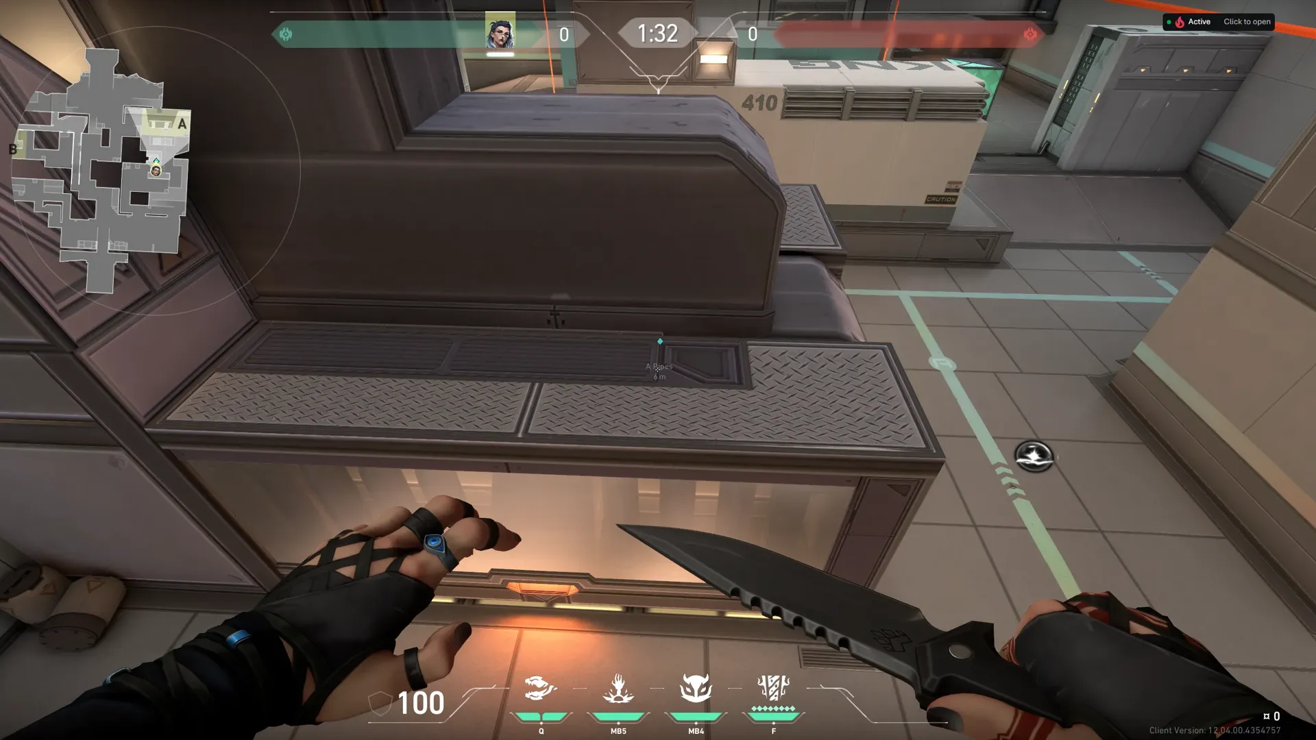 Fade Haunt on Icebox Attack Site A — step 1 of 5: Position — where to stand