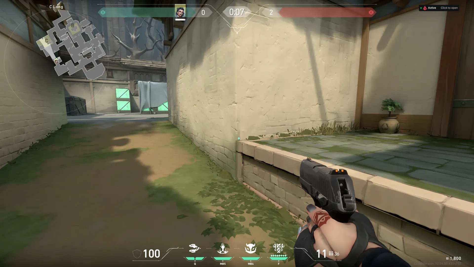 Fade Haunt on Haven Attack Site C — step 1 of 3: Position — where to stand