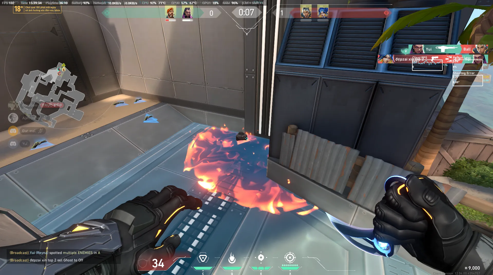 Brimstone Incendiary on Breeze Attack Site A — step 4 of 4: Result