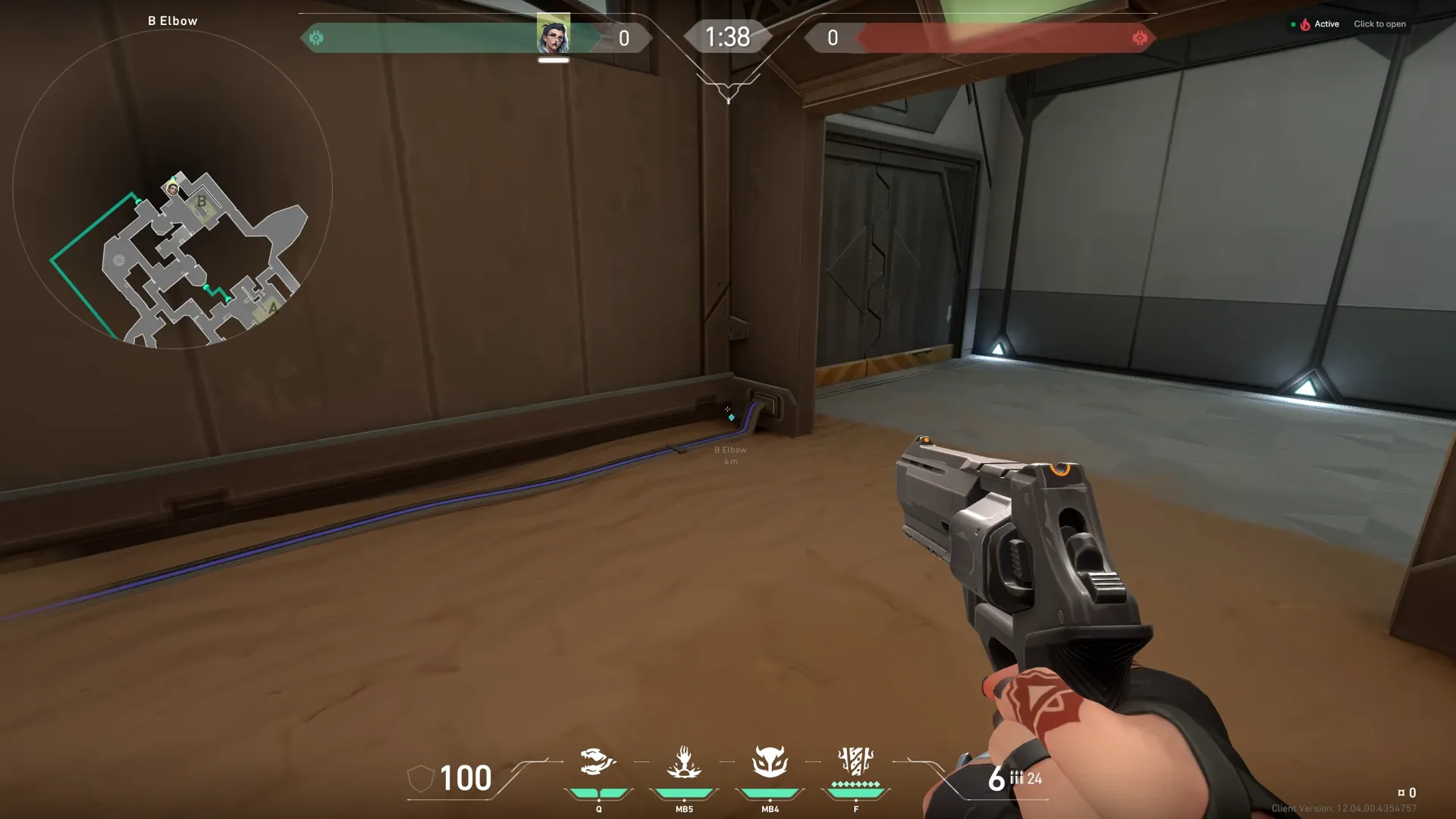 Fade Haunt on Bind Defense Site B — step 1 of 3: Position — where to stand