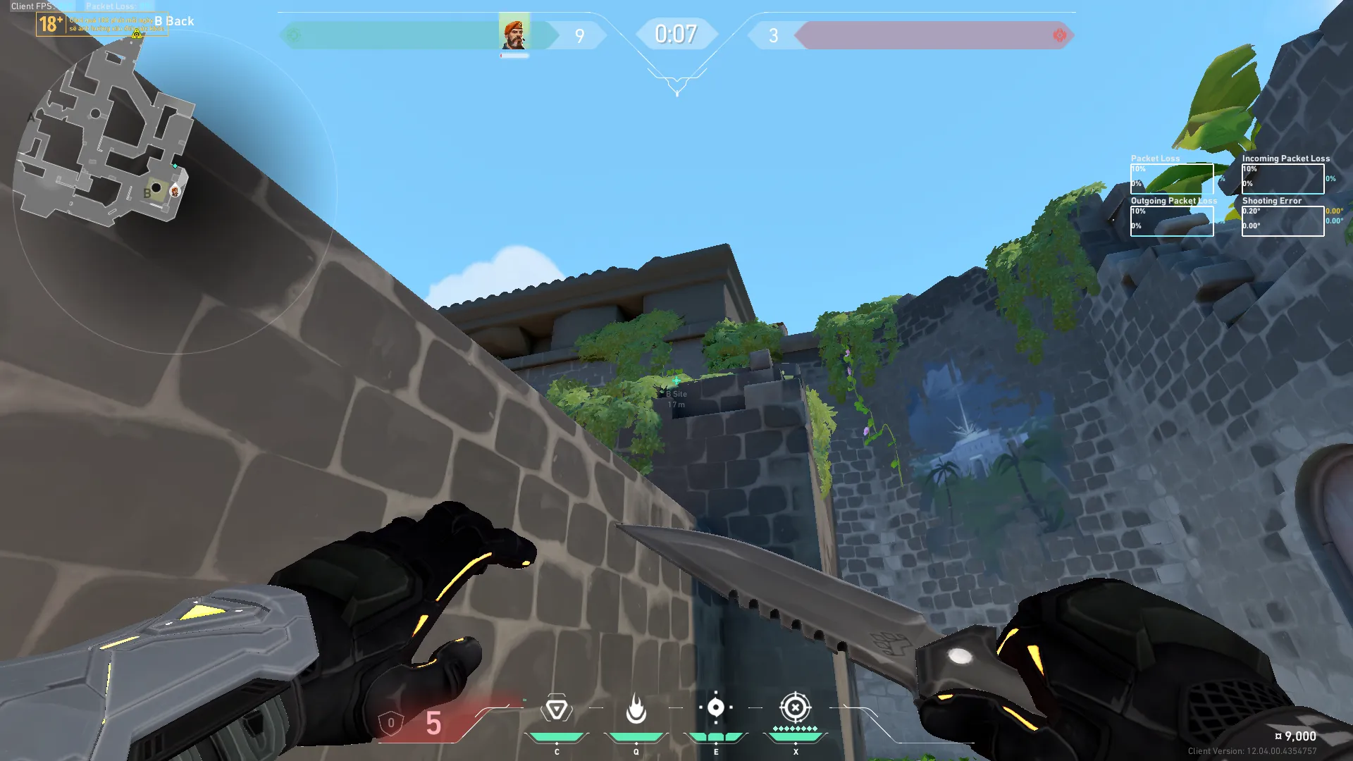 Brimstone Incendiary on Breeze Defense Site B — step 2 of 4: Aim — line up the shot