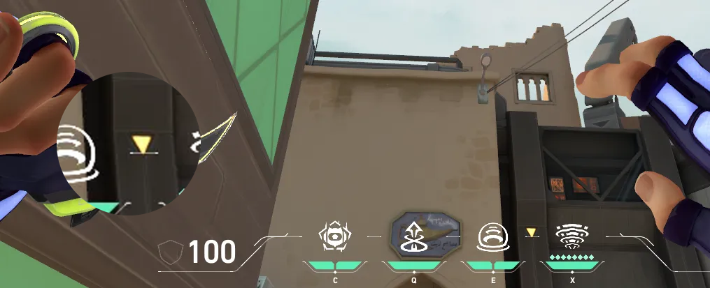 Miks M-pulse on Bind Defense Site B — step 2 of 3: Aim — line up the shot
