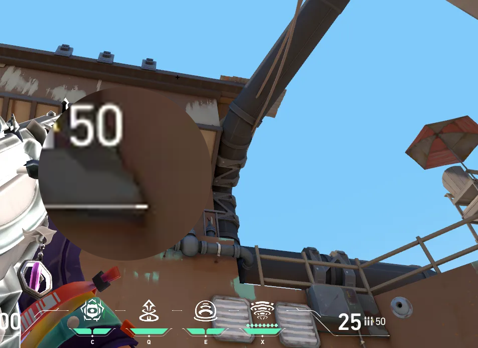 Miks M-pulse on Breeze Defense Site B — step 2 of 3: Aim — line up the shot