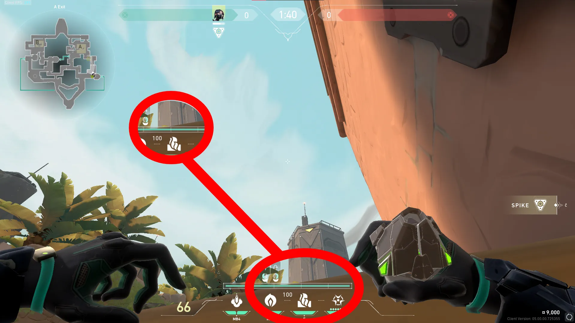 Viper Poison Cloud on Bind Attack Site A — step 2 of 3: Aim — line up the shot