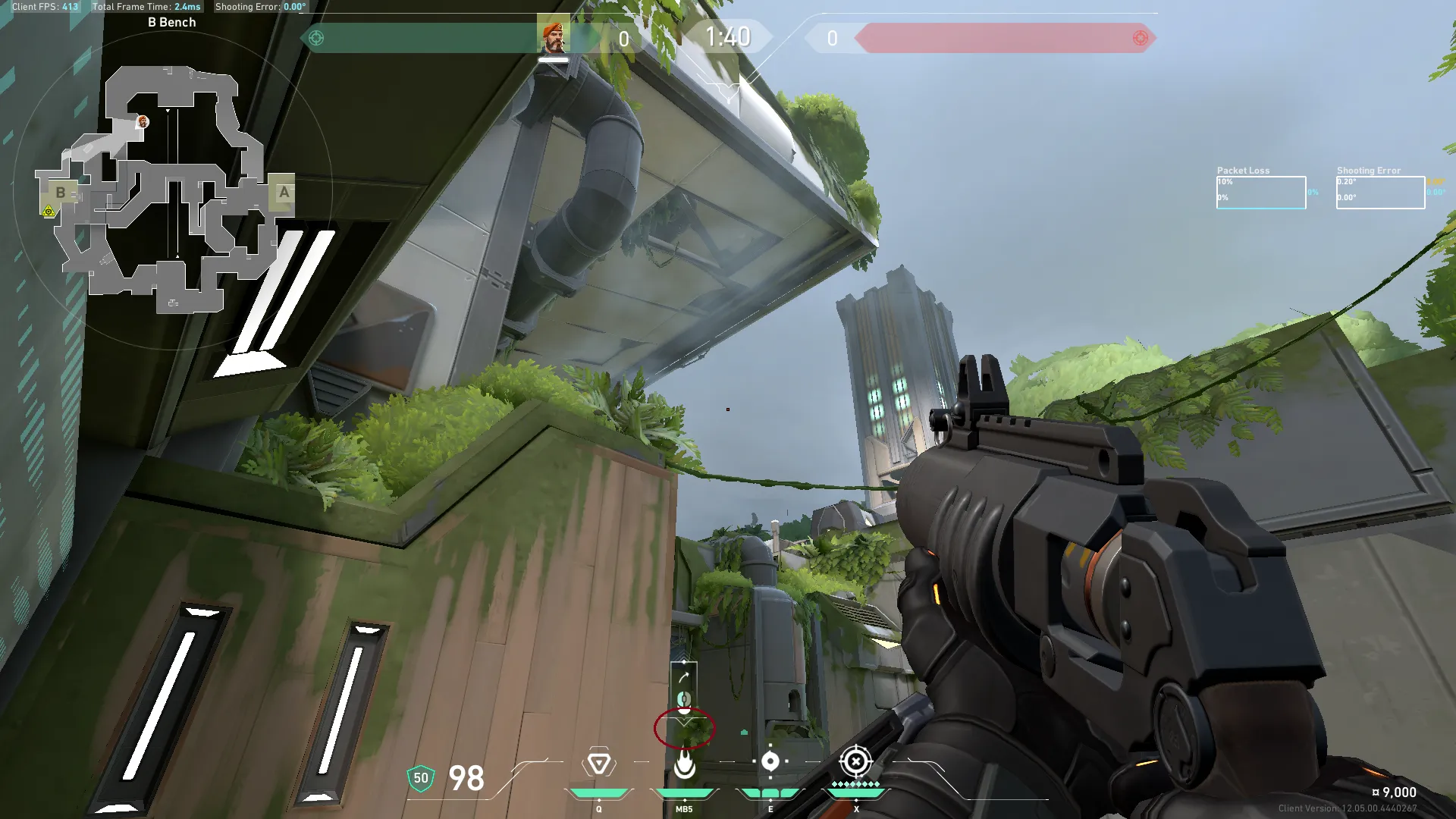 Brimstone Incendiary on Fracture Attack Site B — step 2 of 3: Aim — line up the shot