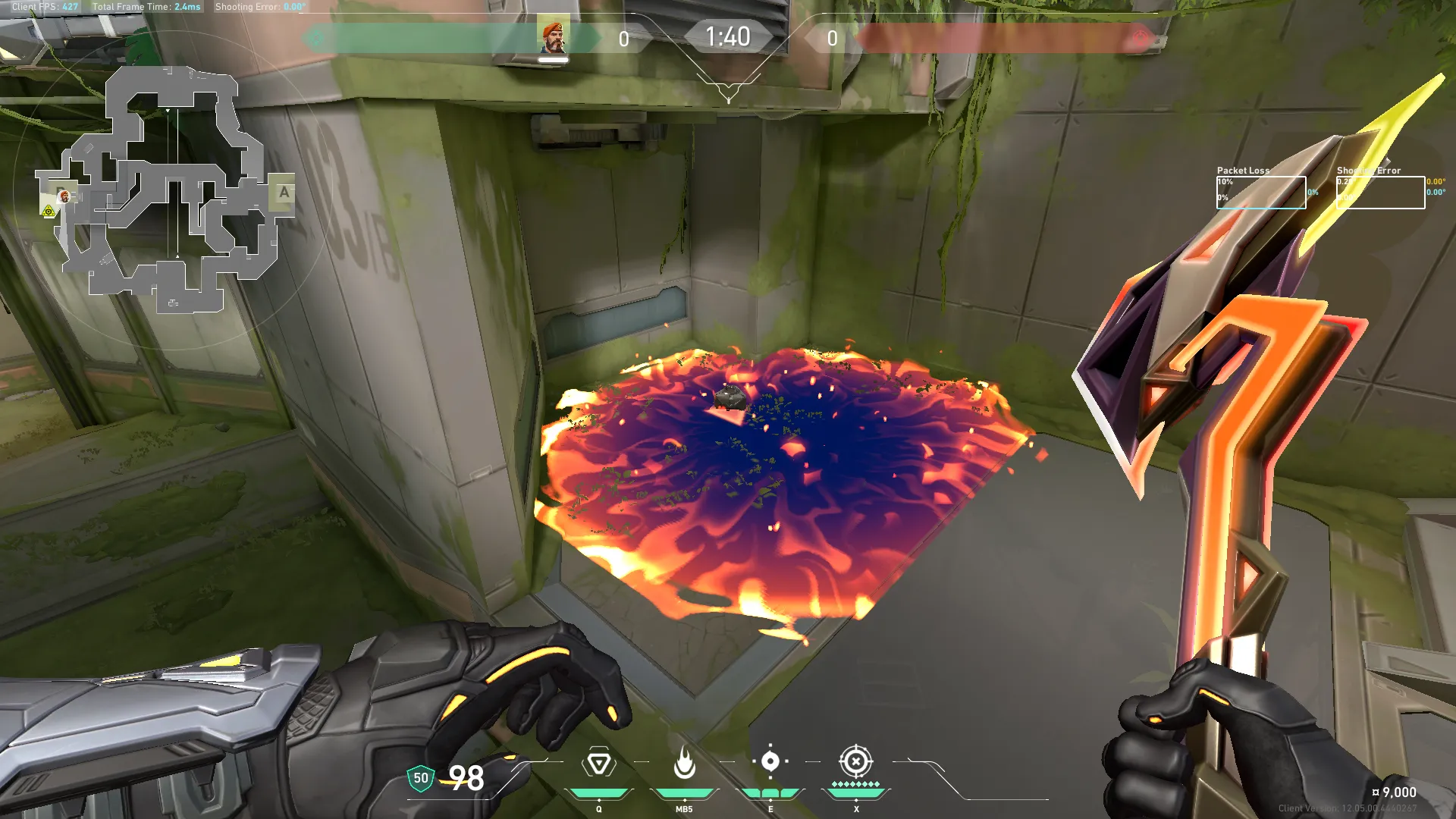 Brimstone Incendiary on Fracture Attack Site B — step 3 of 3: Result