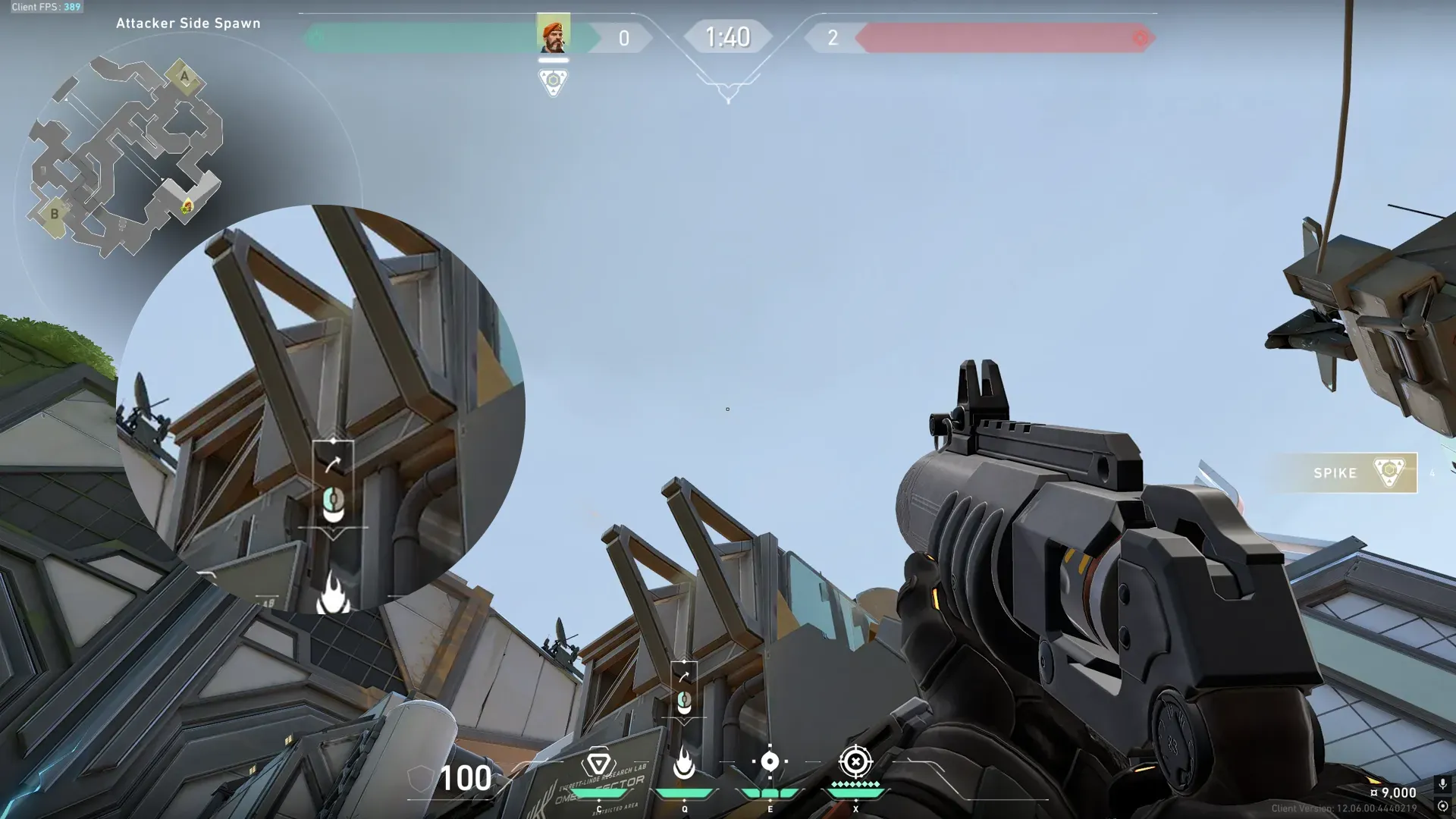 Brimstone Incendiary on Fracture Attack Site A — step 2 of 3: Aim — line up the shot