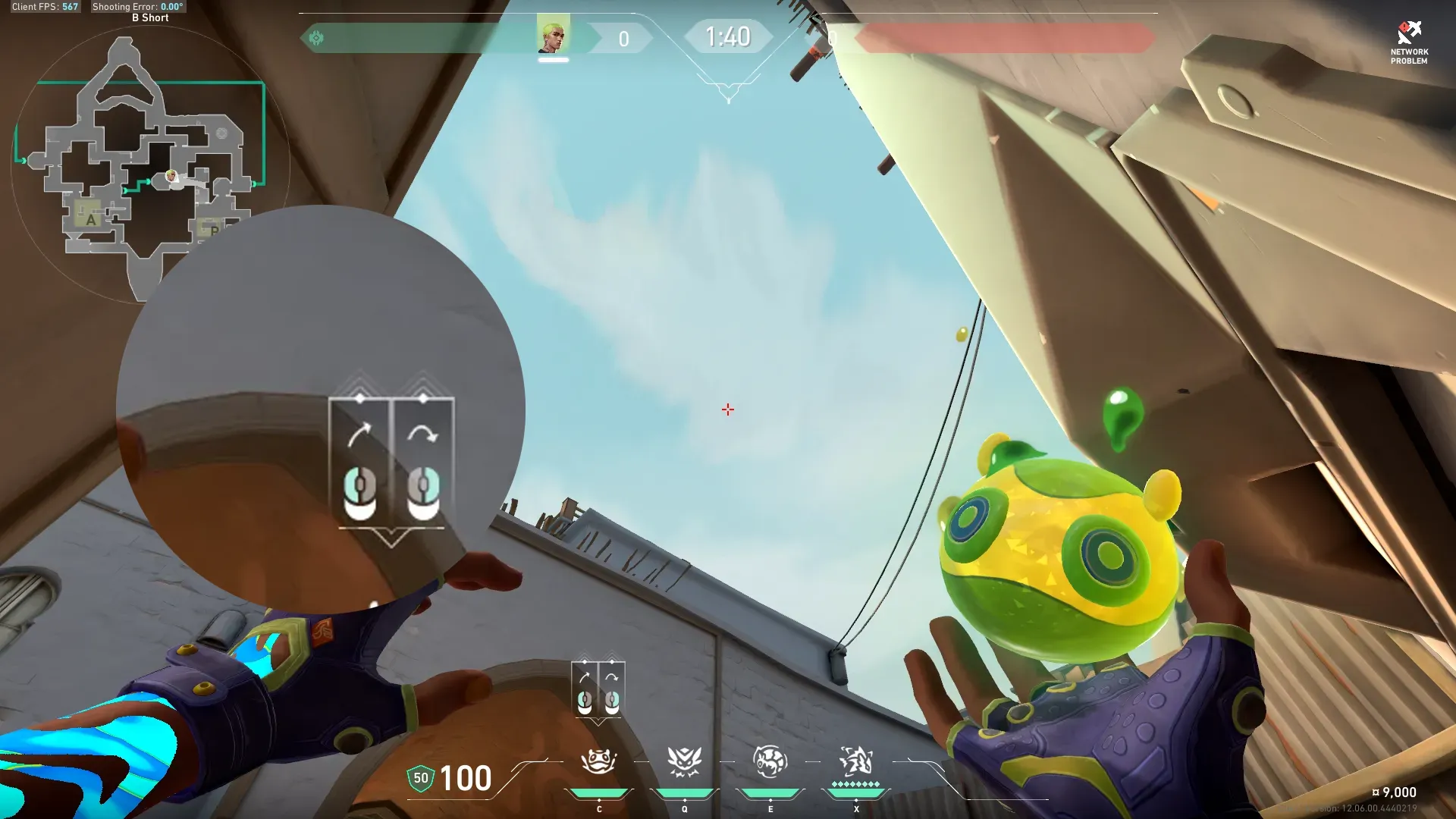 Gekko Mosh Pit on Bind Attack Site B — step 2 of 4: Aim — line up the shot