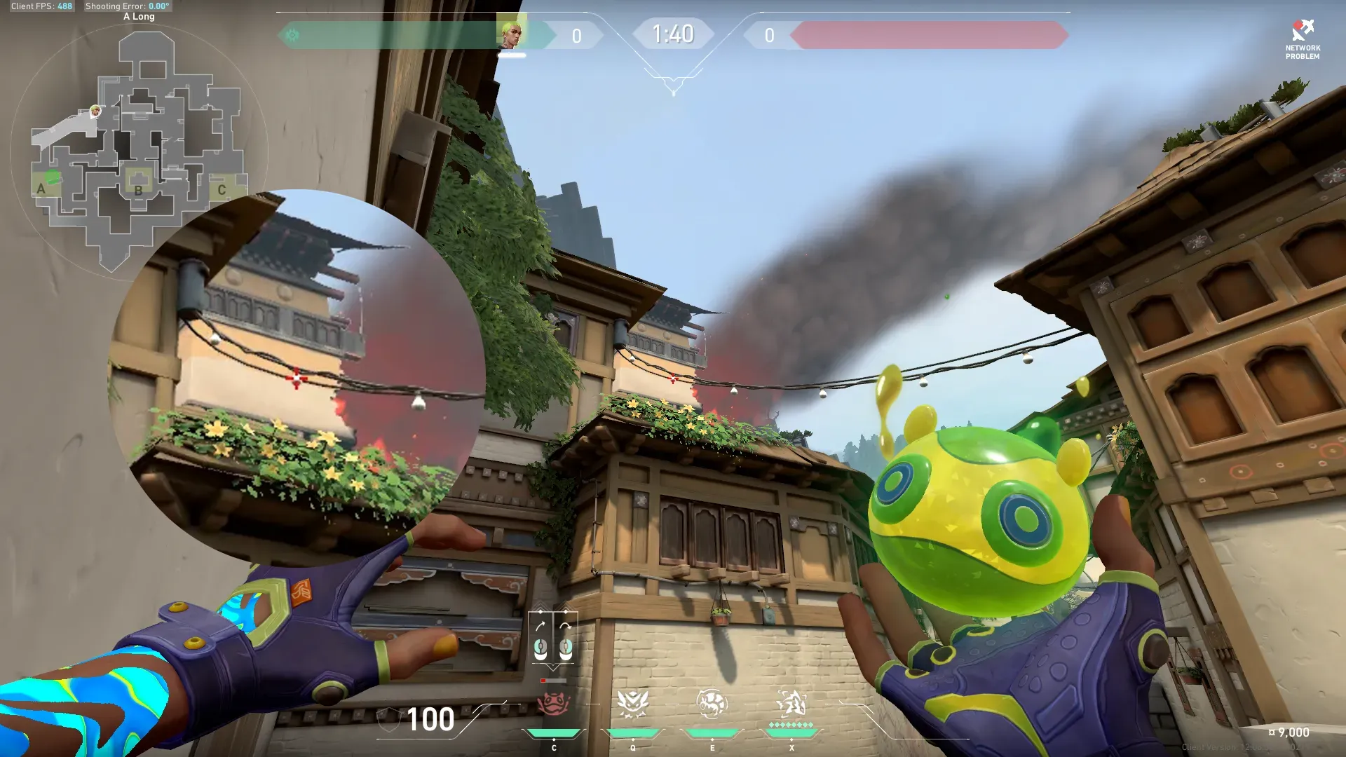 Gekko Mosh Pit on Haven Attack Site A — step 2 of 3: Aim — line up the shot