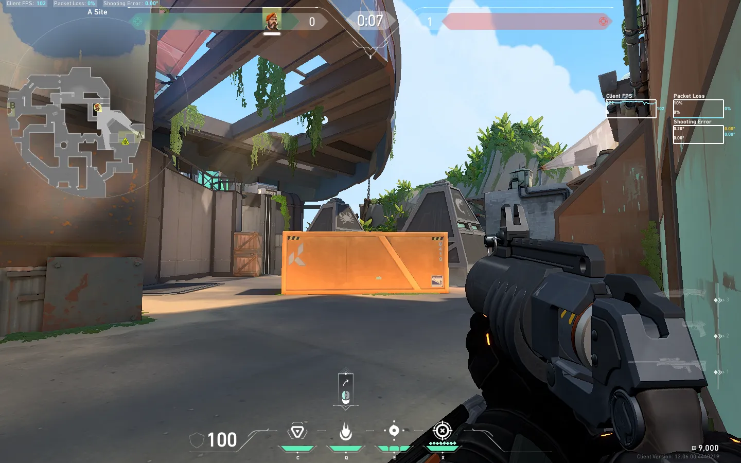 Brimstone Incendiary on Breeze Defense Site A — step 2 of 4: Aim — line up the shot