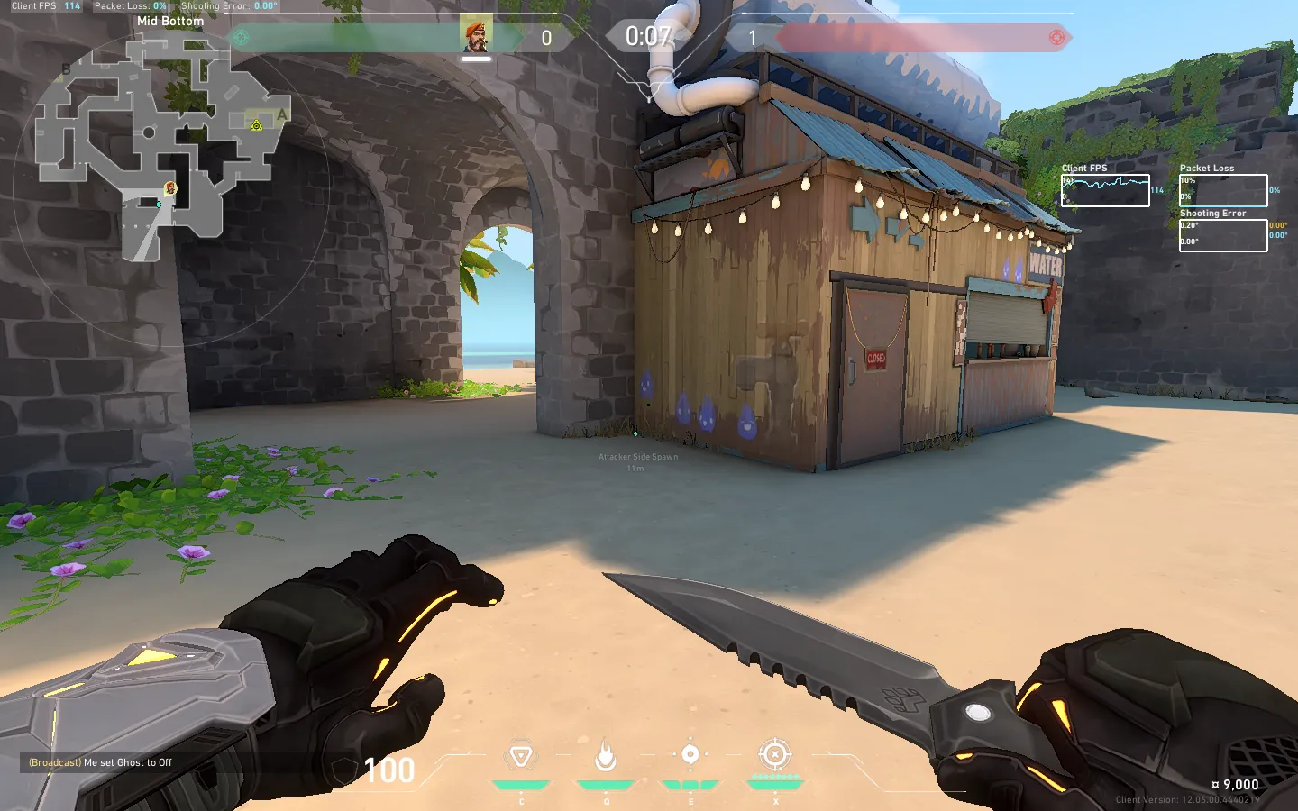 Brimstone Incendiary on Breeze Attack Site A — step 1 of 3: Position — where to stand