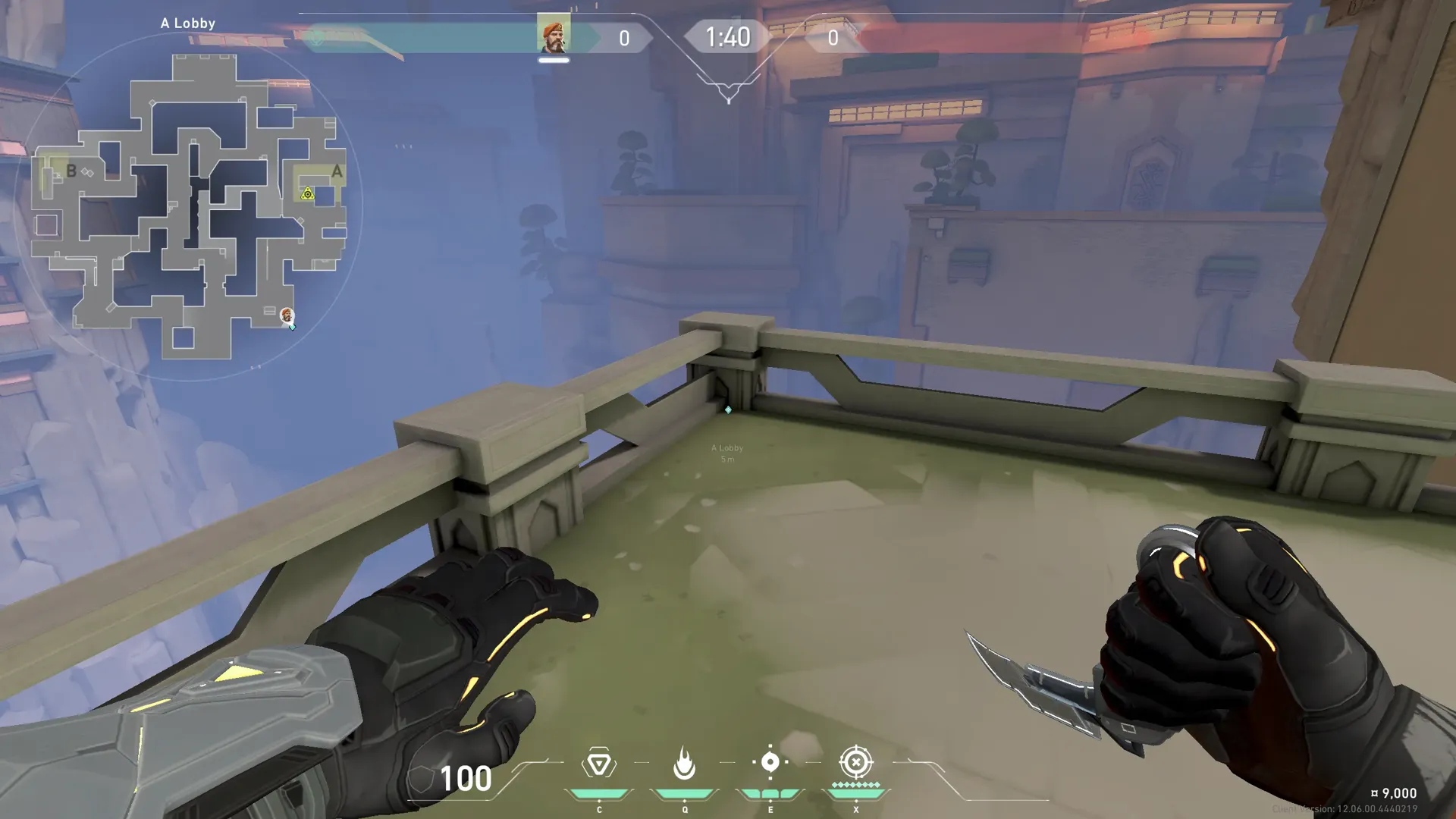 Brimstone Incendiary on Abyss Attack Site A — step 1 of 3: Position — where to stand