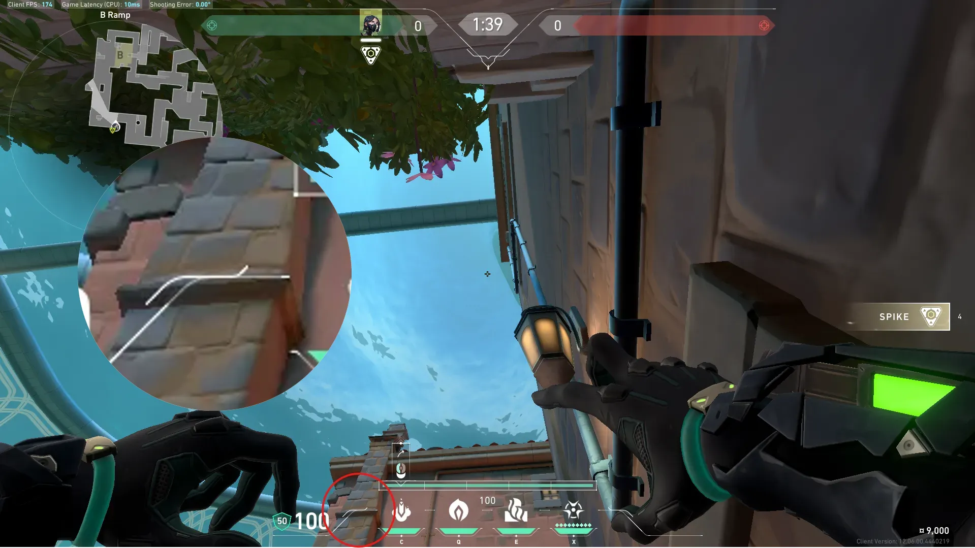 Viper Snake Bite on Pearl Attack Site B — step 2 of 3: Aim — line up the shot