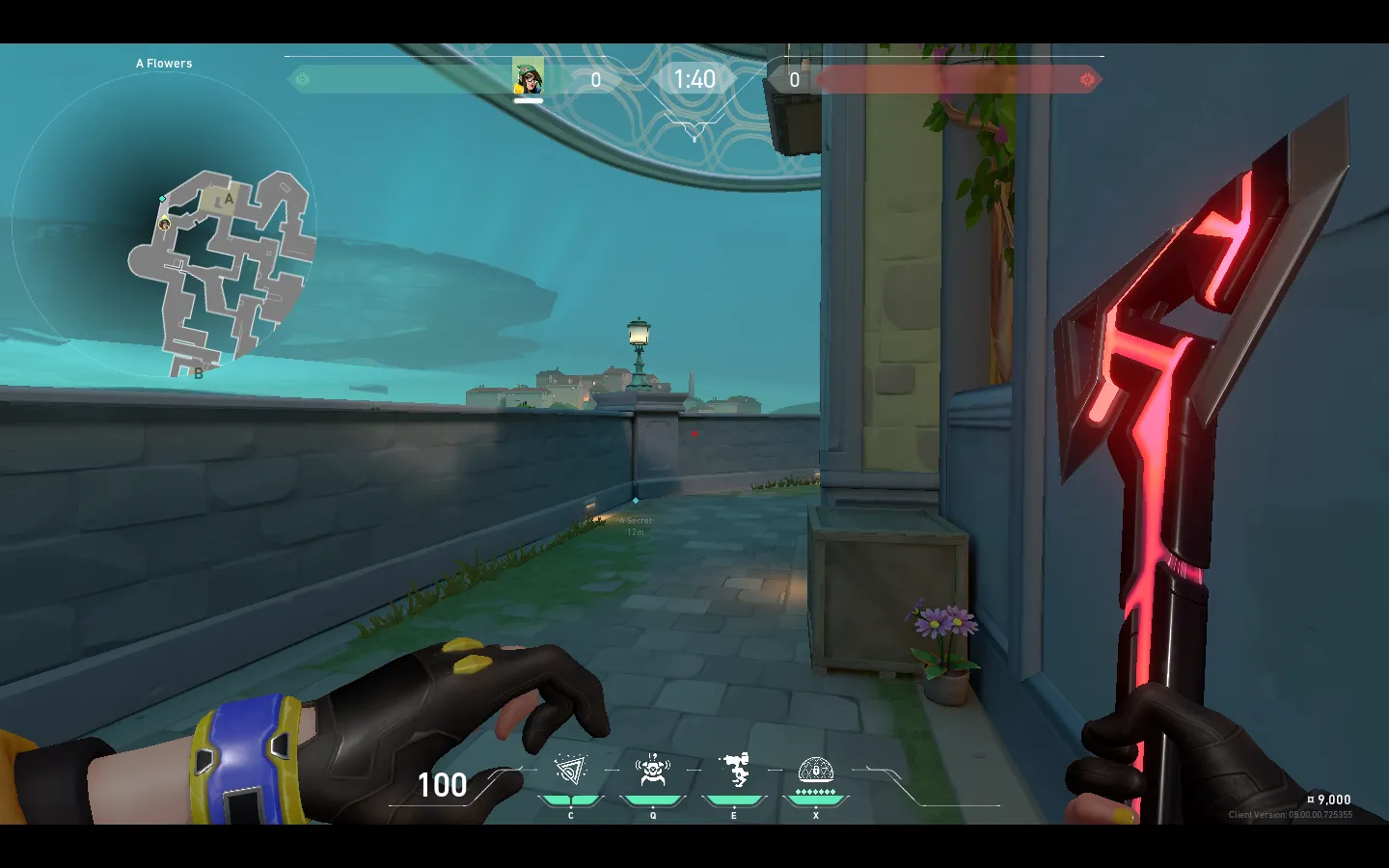 Killjoy Nanoswarm on Pearl Defense Site A — step 1 of 3: Position — where to stand