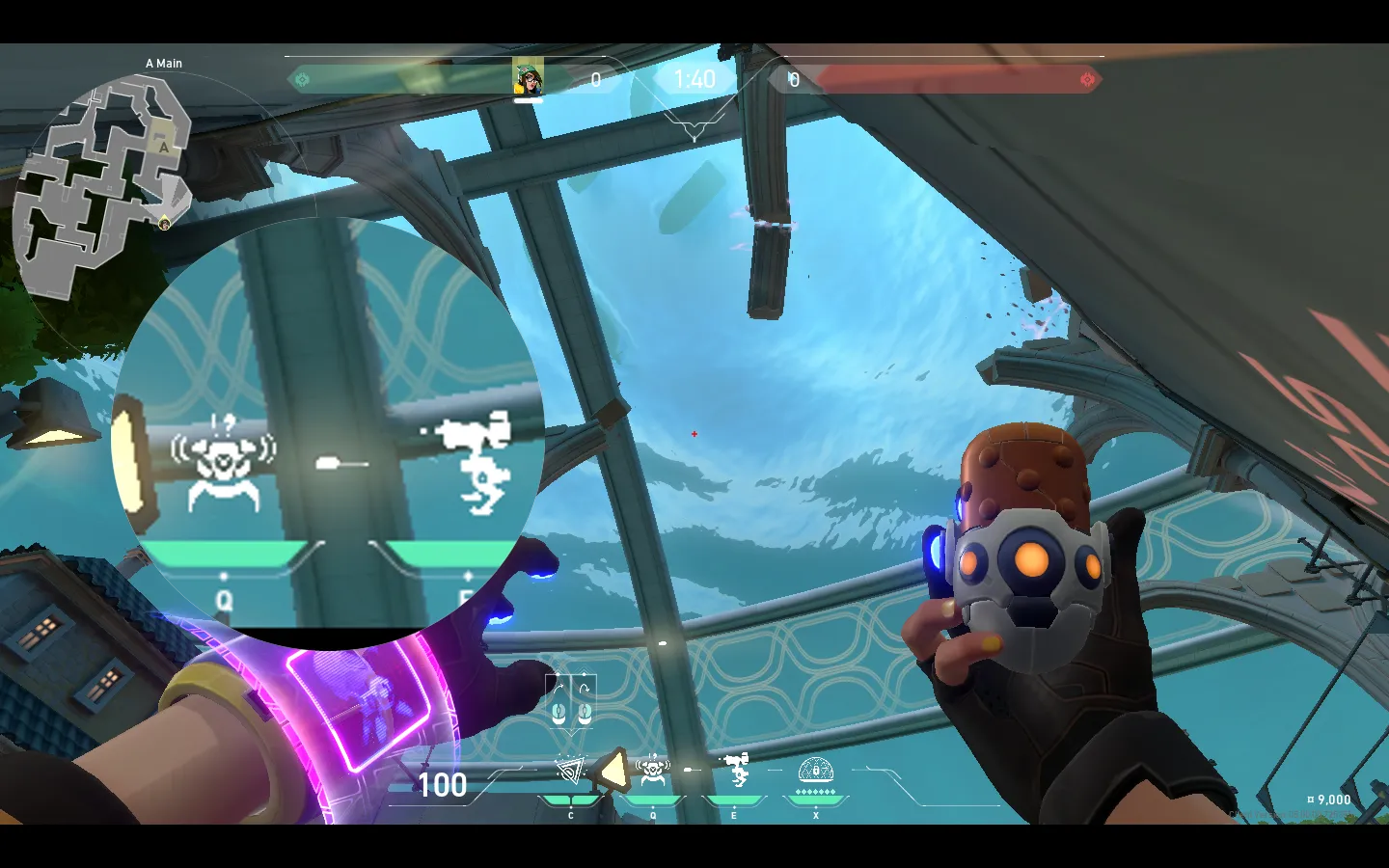 Killjoy Nanoswarm on Pearl Attack Site A — step 2 of 3: Aim — line up the shot