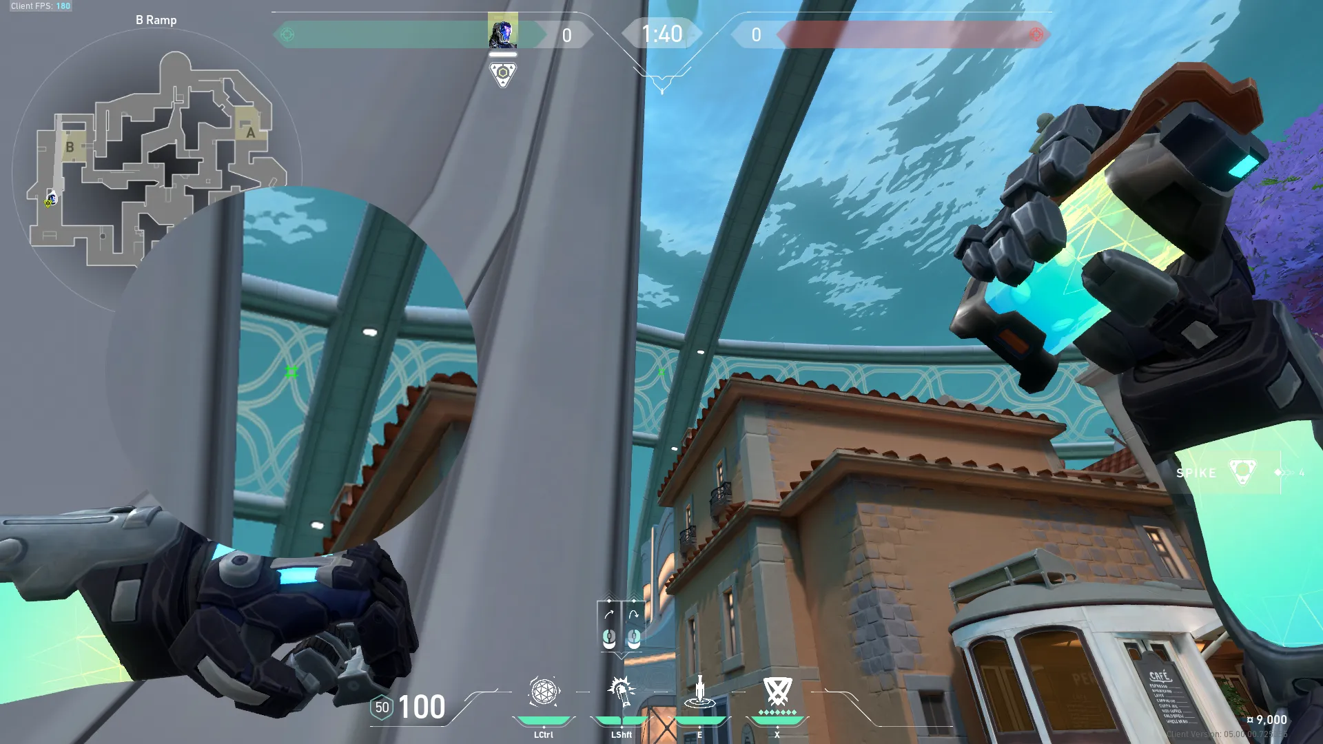 KAY/O Flash_Drive on Pearl Attack Site B — step 2 of 3: Aim — line up the shot