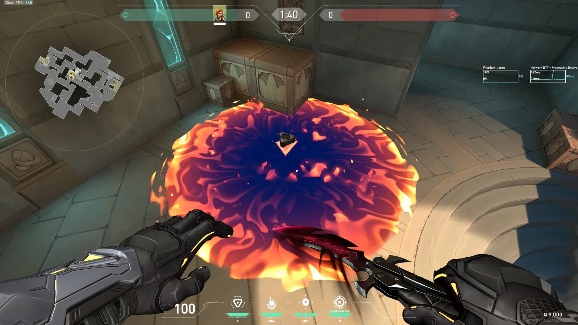 Brimstone Incendiary on Lotus Attack Site B — step 3 of 3: Result