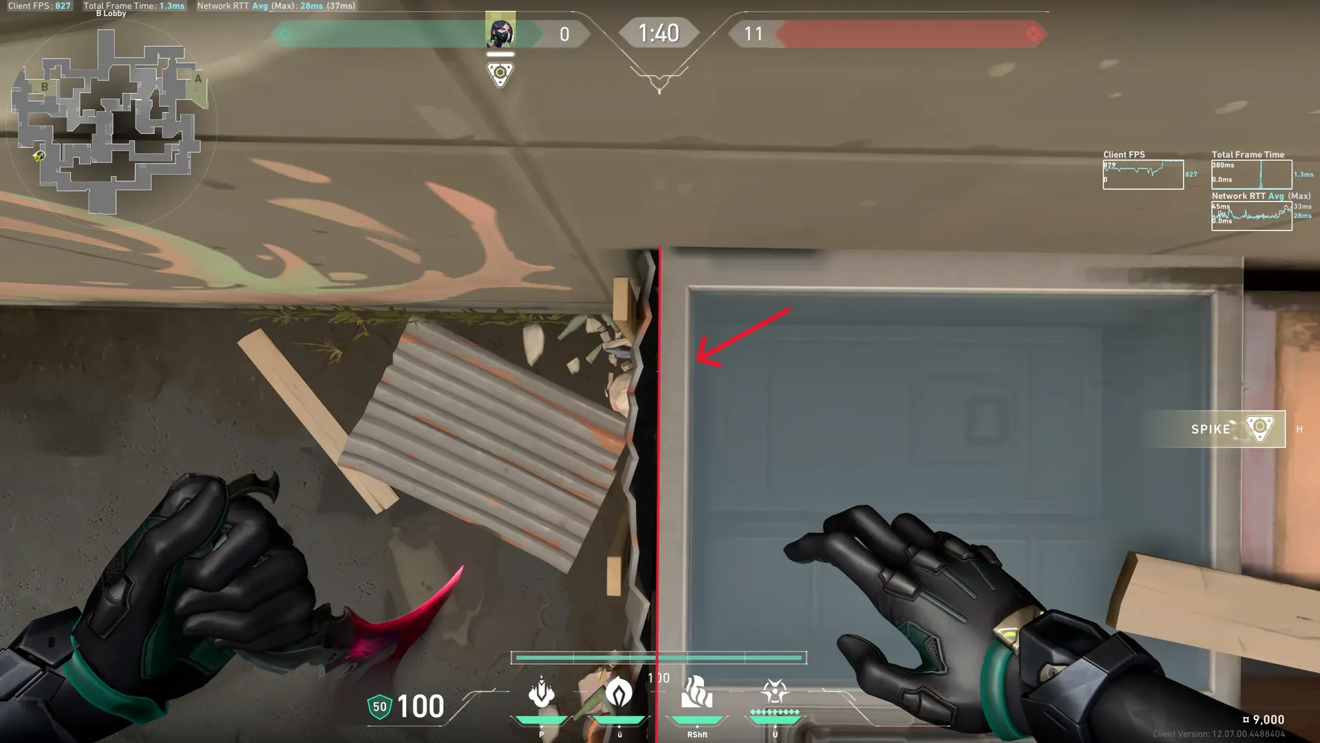 Viper Poison Cloud on Split Attack Site B — step 1 of 3: Position — where to stand