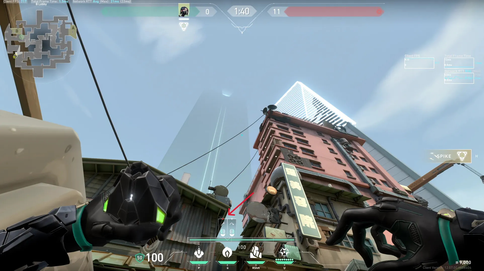 Viper Poison Cloud on Split Attack Site B — step 2 of 3: Aim — line up the shot