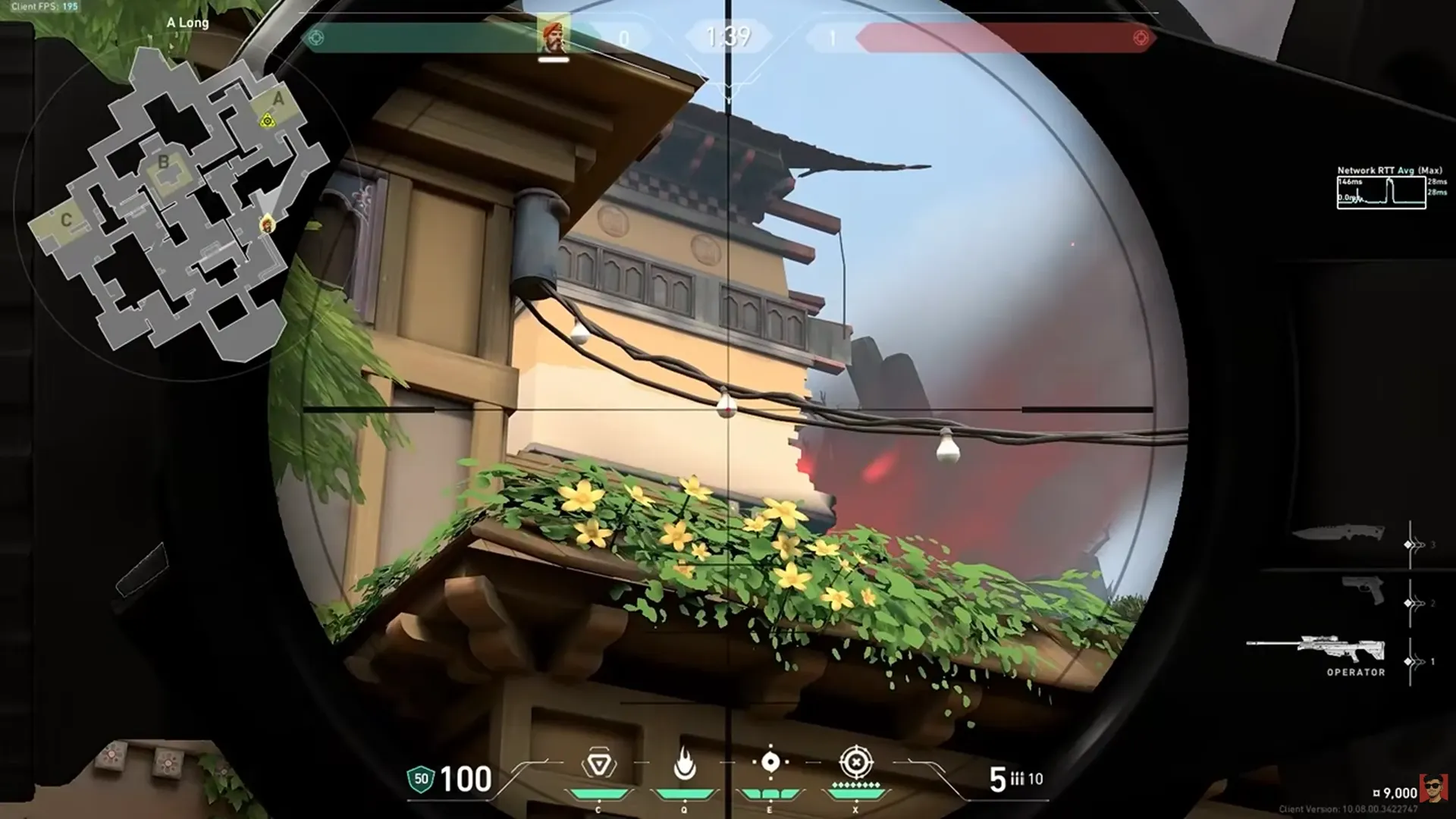 Brimstone Incendiary on Haven Attack Site A — step 2 of 3: Aim — line up the shot