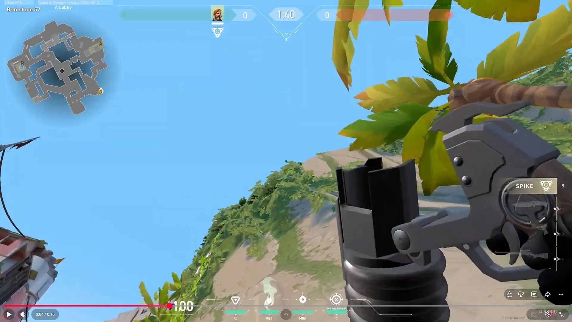 Brimstone Incendiary on Breeze Attack Site A — step 2 of 3: Aim — line up the shot