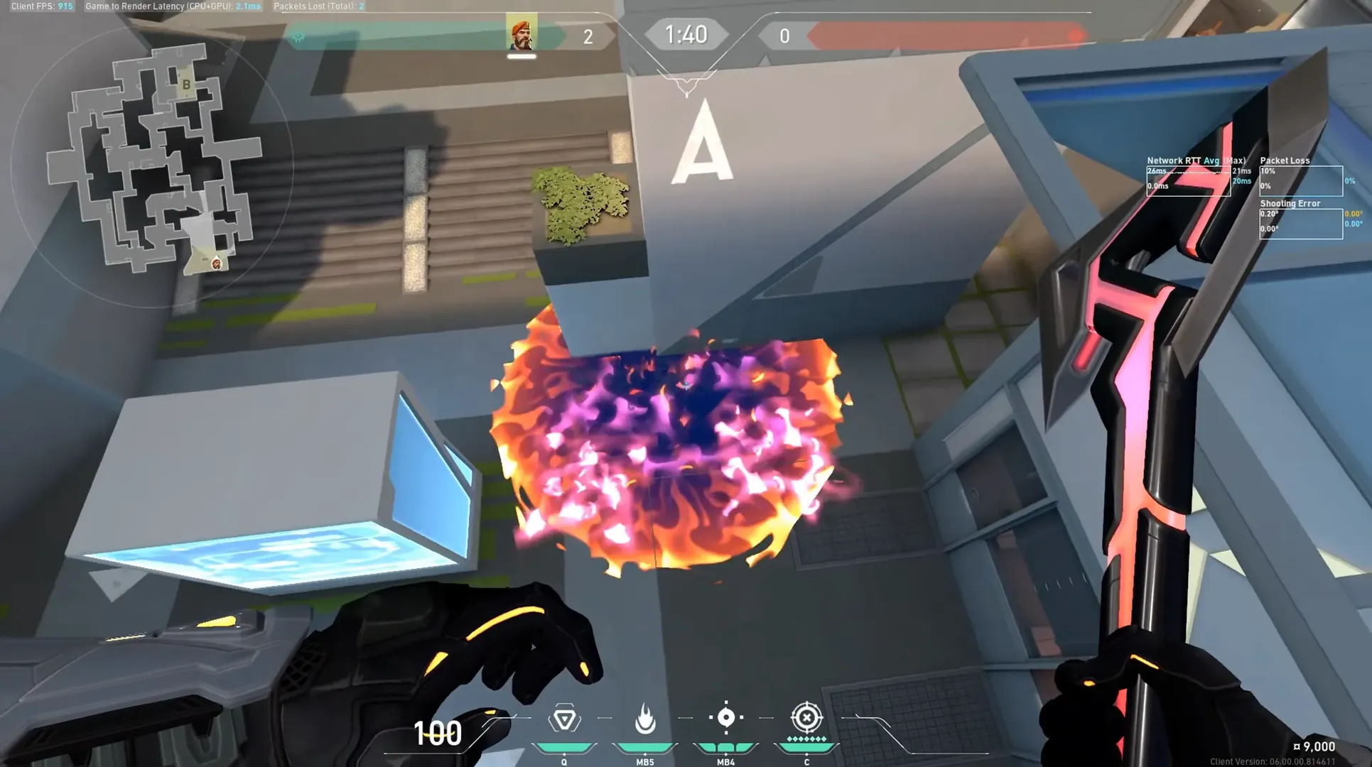 Brimstone Incendiary on Split Attack Site A — step 3 of 3: Result
