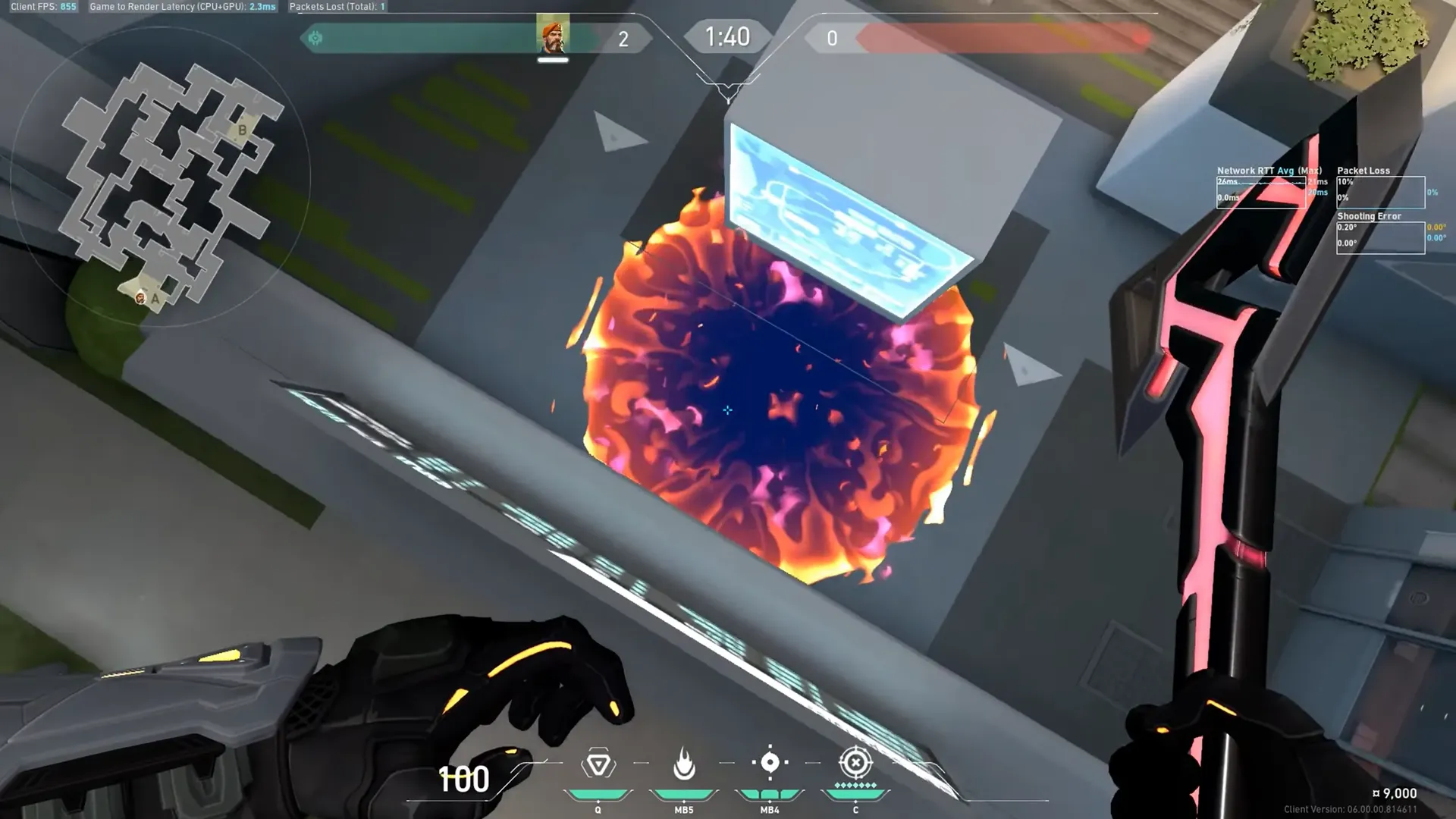 Brimstone Incendiary on Split Attack Site A — step 3 of 3: Result
