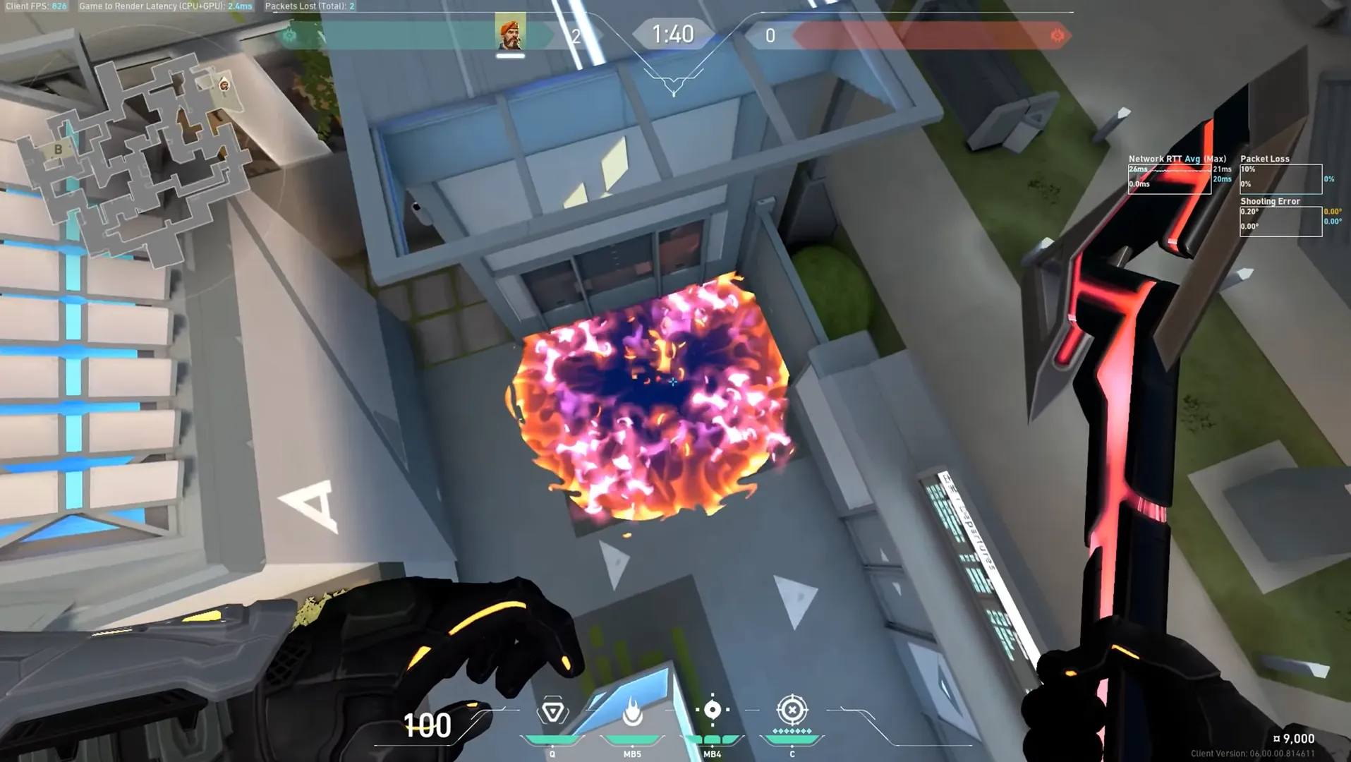 Brimstone Incendiary on Split Attack Site A — step 3 of 3: Result