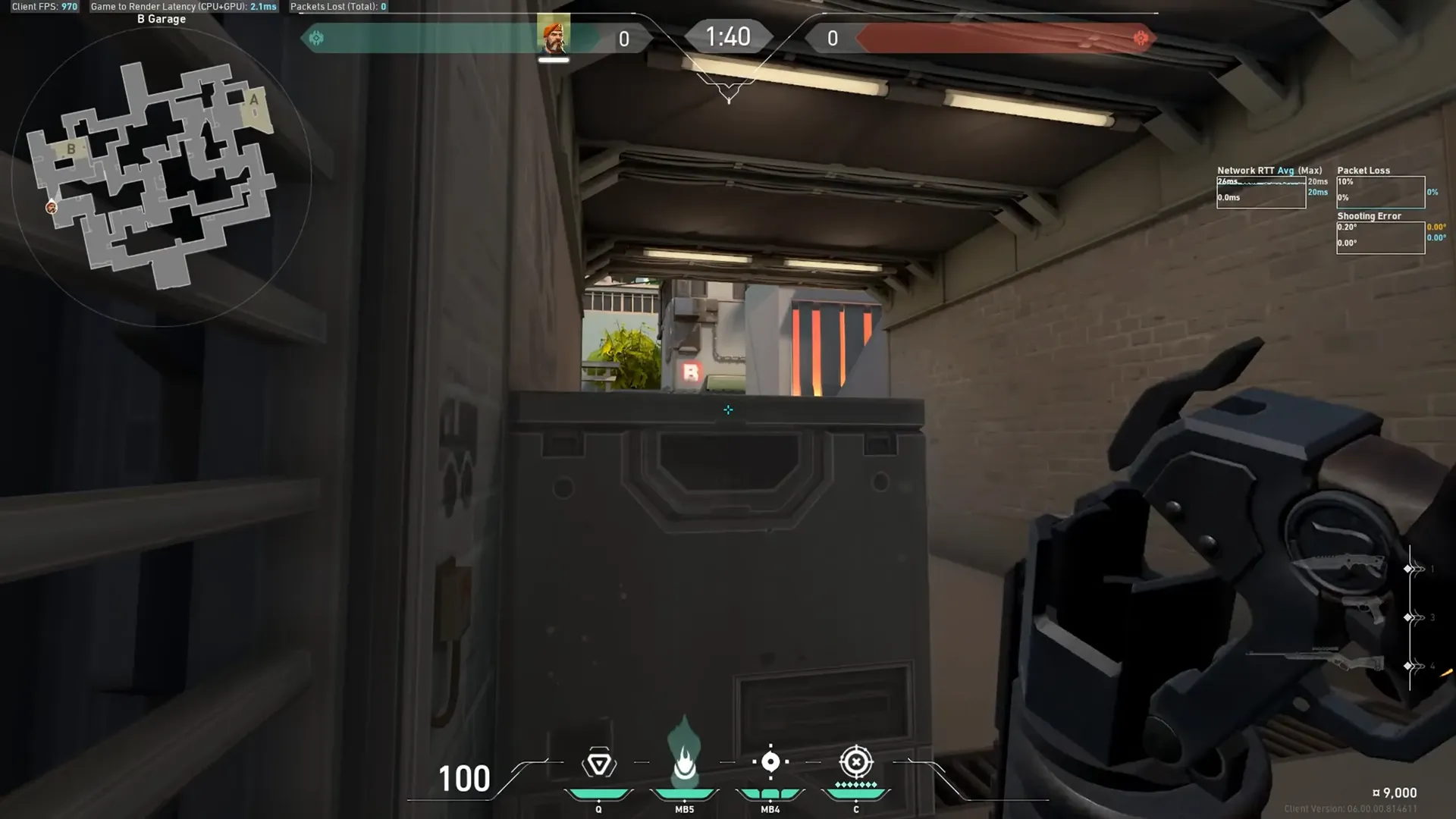 Brimstone Incendiary on Split Attack Site B — step 2 of 3: Aim — line up the shot