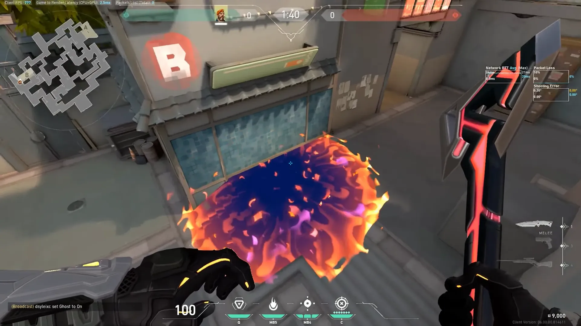 Brimstone Incendiary on Split Attack Site B — step 3 of 3: Result