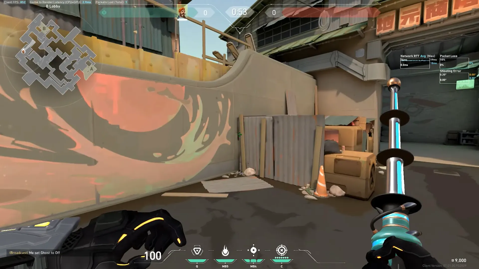 Brimstone Incendiary on Split Attack Site B — step 1 of 4: Position — where to stand