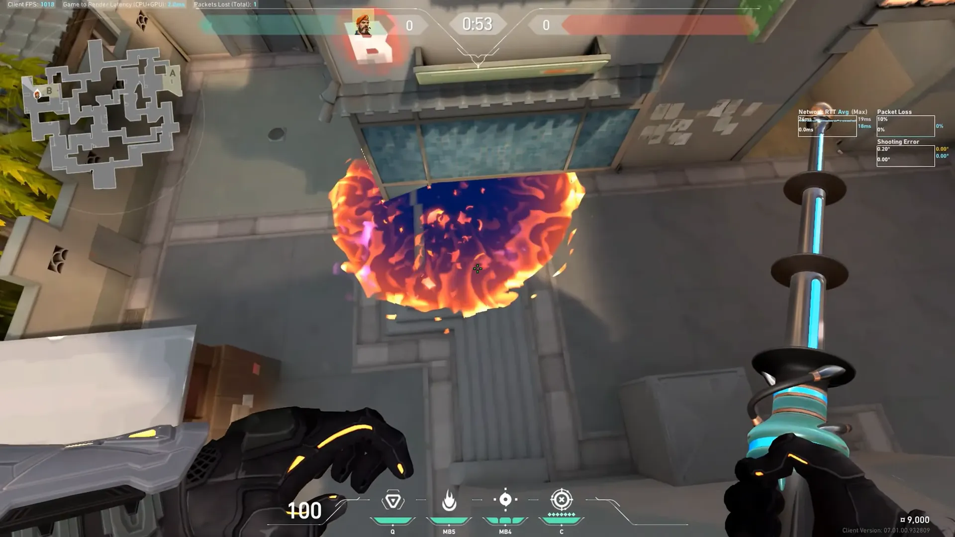 Brimstone Incendiary on Split Attack Site B — step 4 of 4: Result