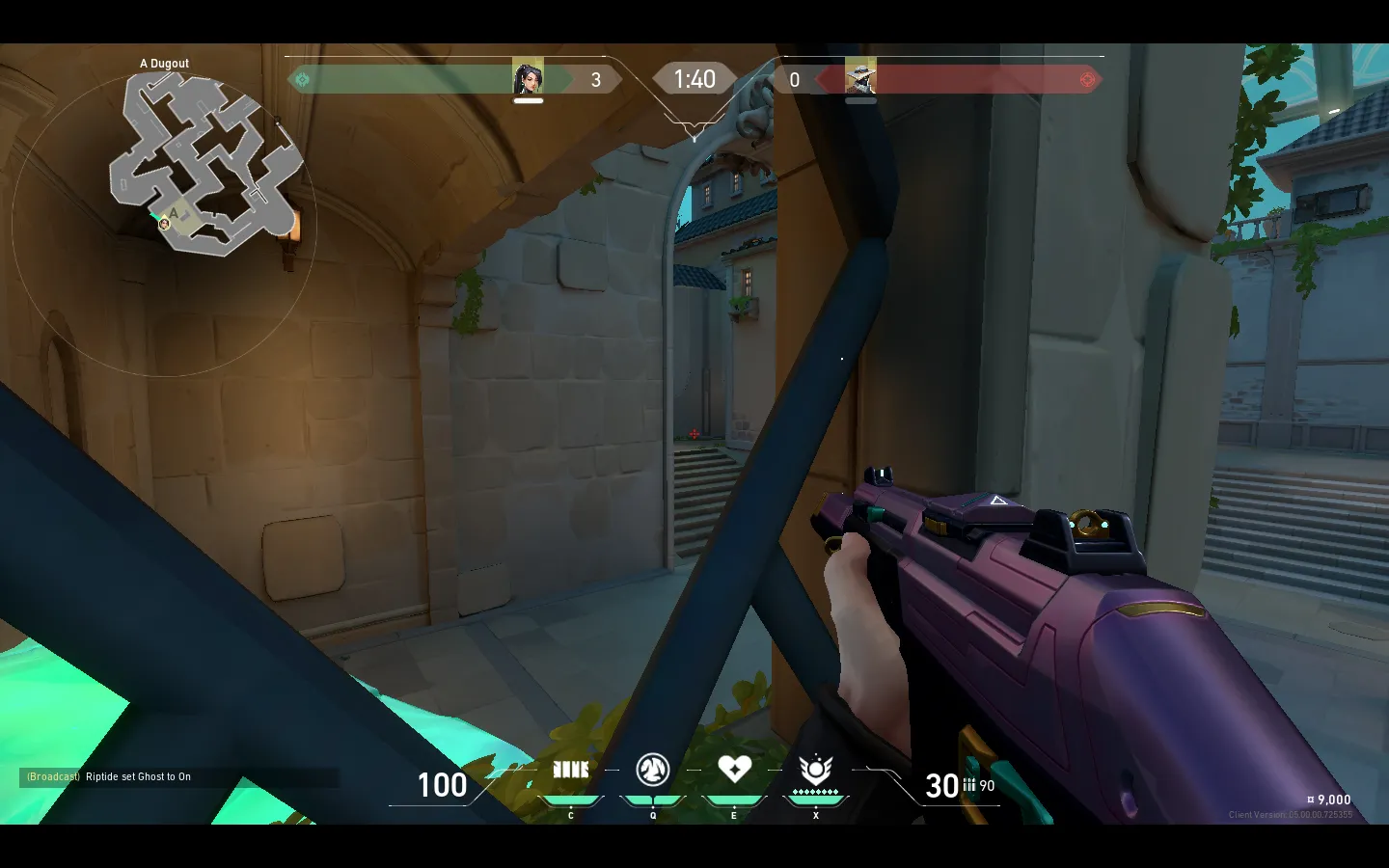 Sage Barrier Orb on Pearl Defense Site A — step 3 of 4: Aim — line up the shot