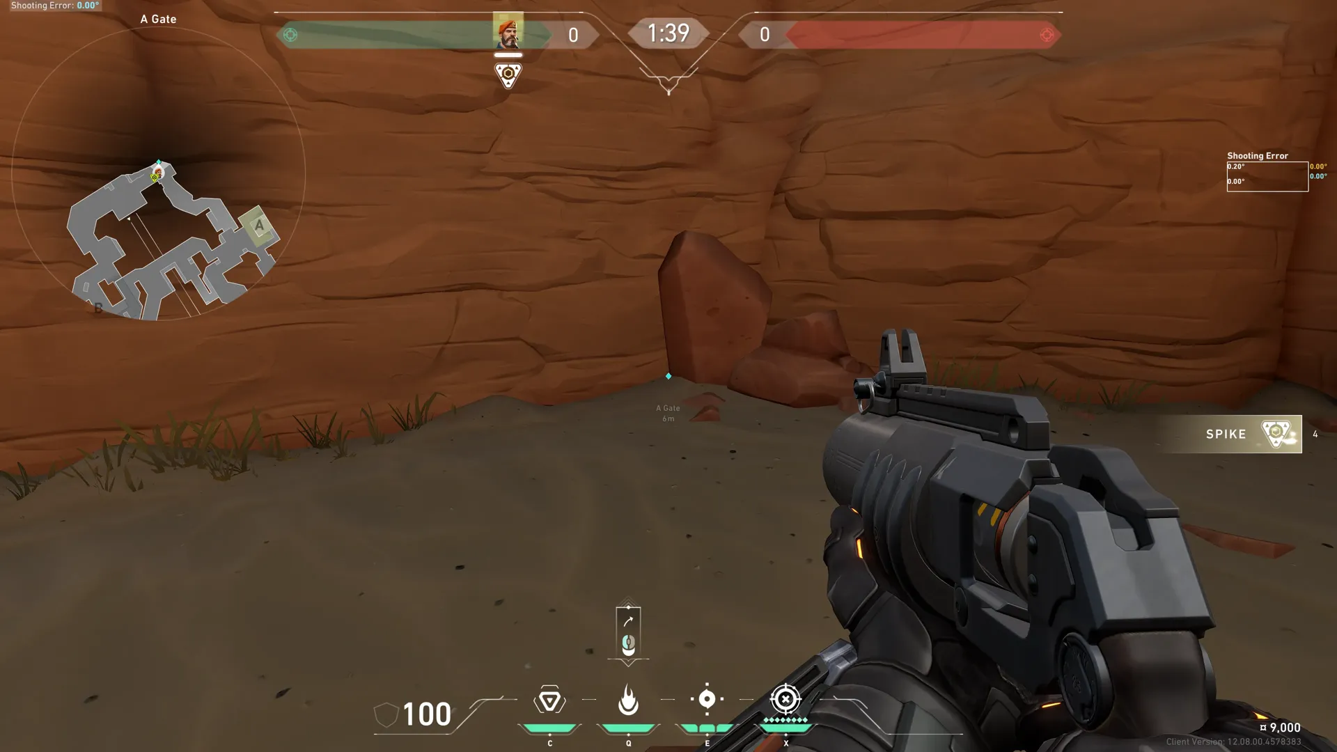 Brimstone Incendiary on Fracture Attack Site A — step 1 of 3: Position — where to stand