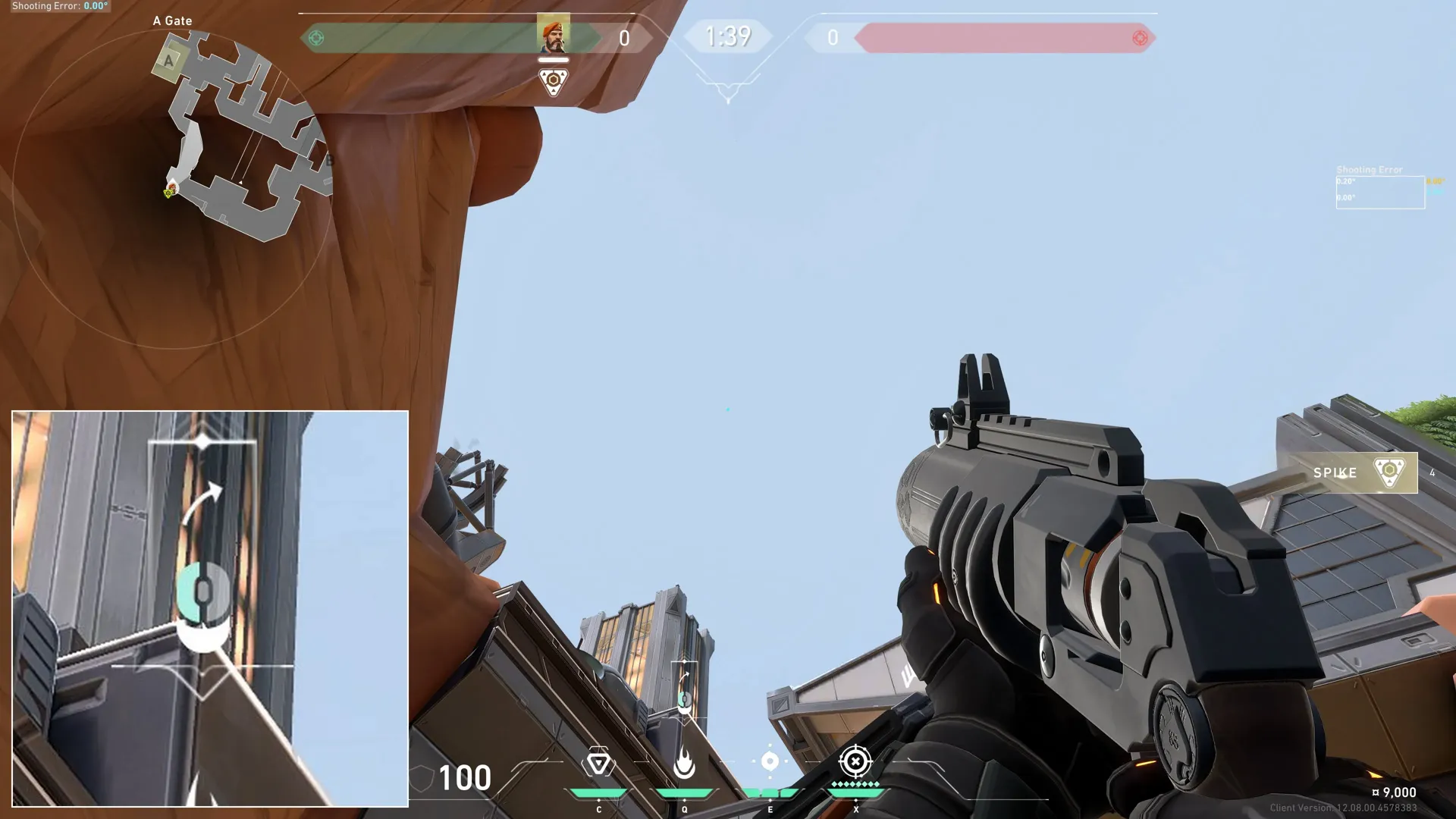 Brimstone Incendiary on Fracture Attack Site A — step 2 of 3: Aim — line up the shot
