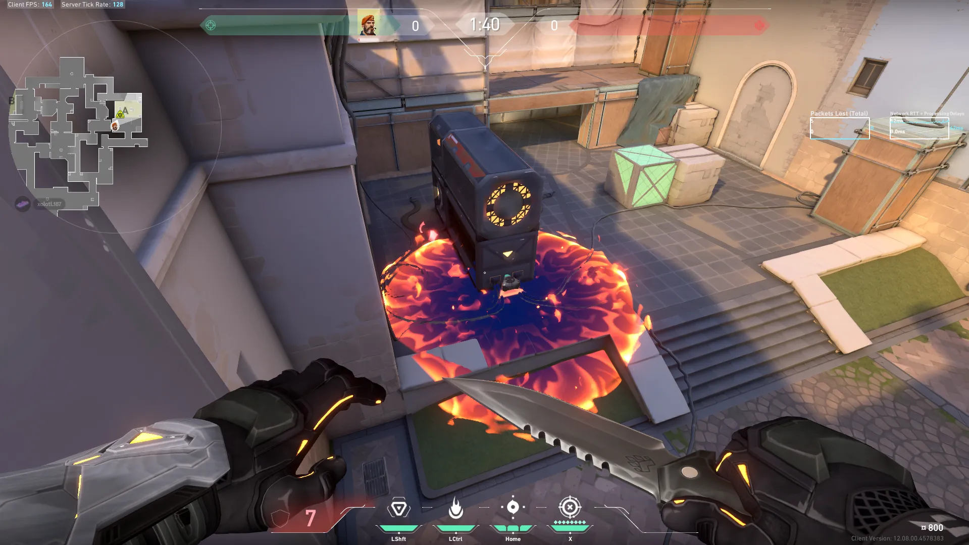 Brimstone Incendiary on Ascent Attack Site A — step 3 of 3: Result